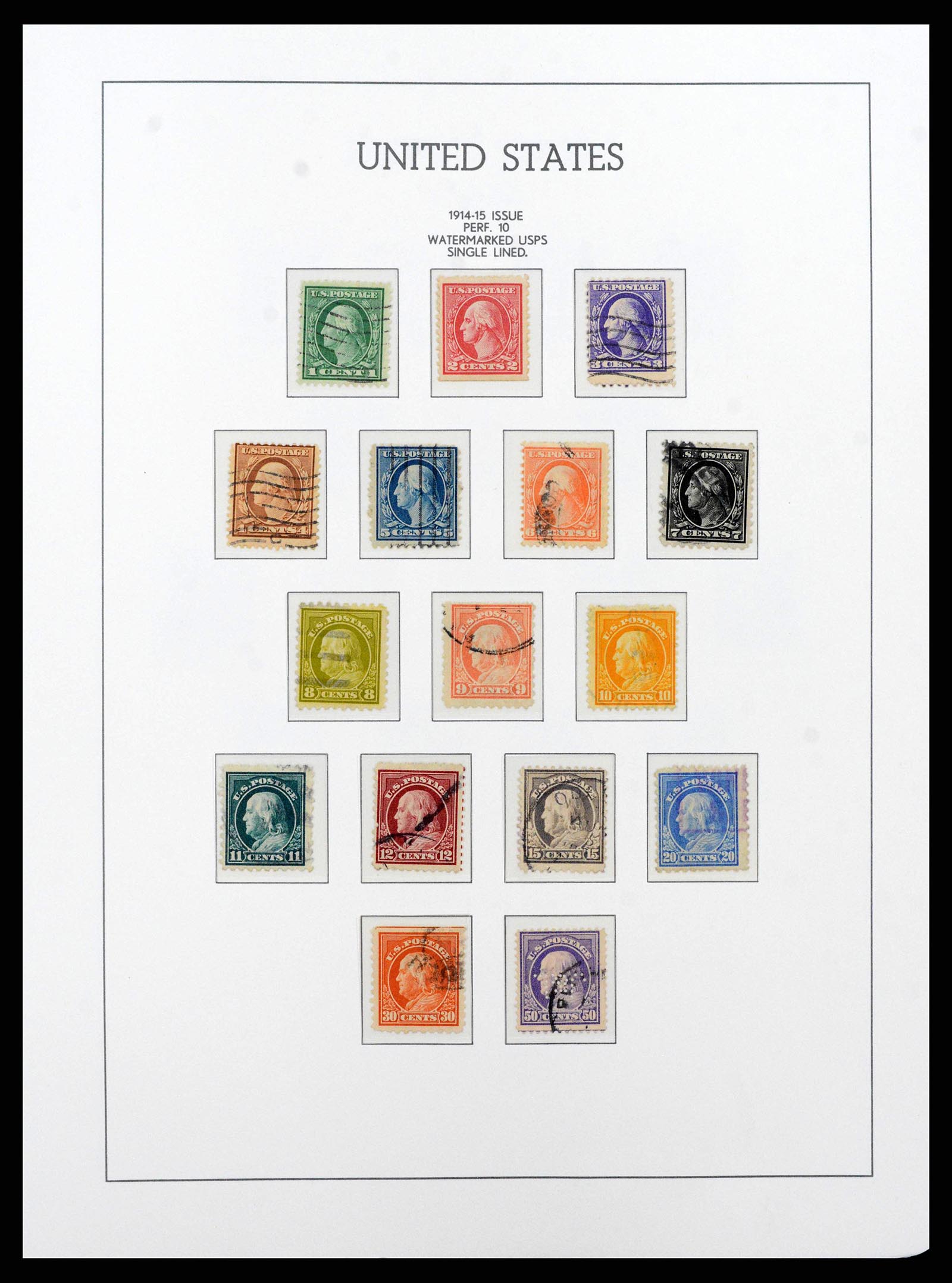 38540 0016 - Postzegelverzameling 38540 USA 1847-1964.