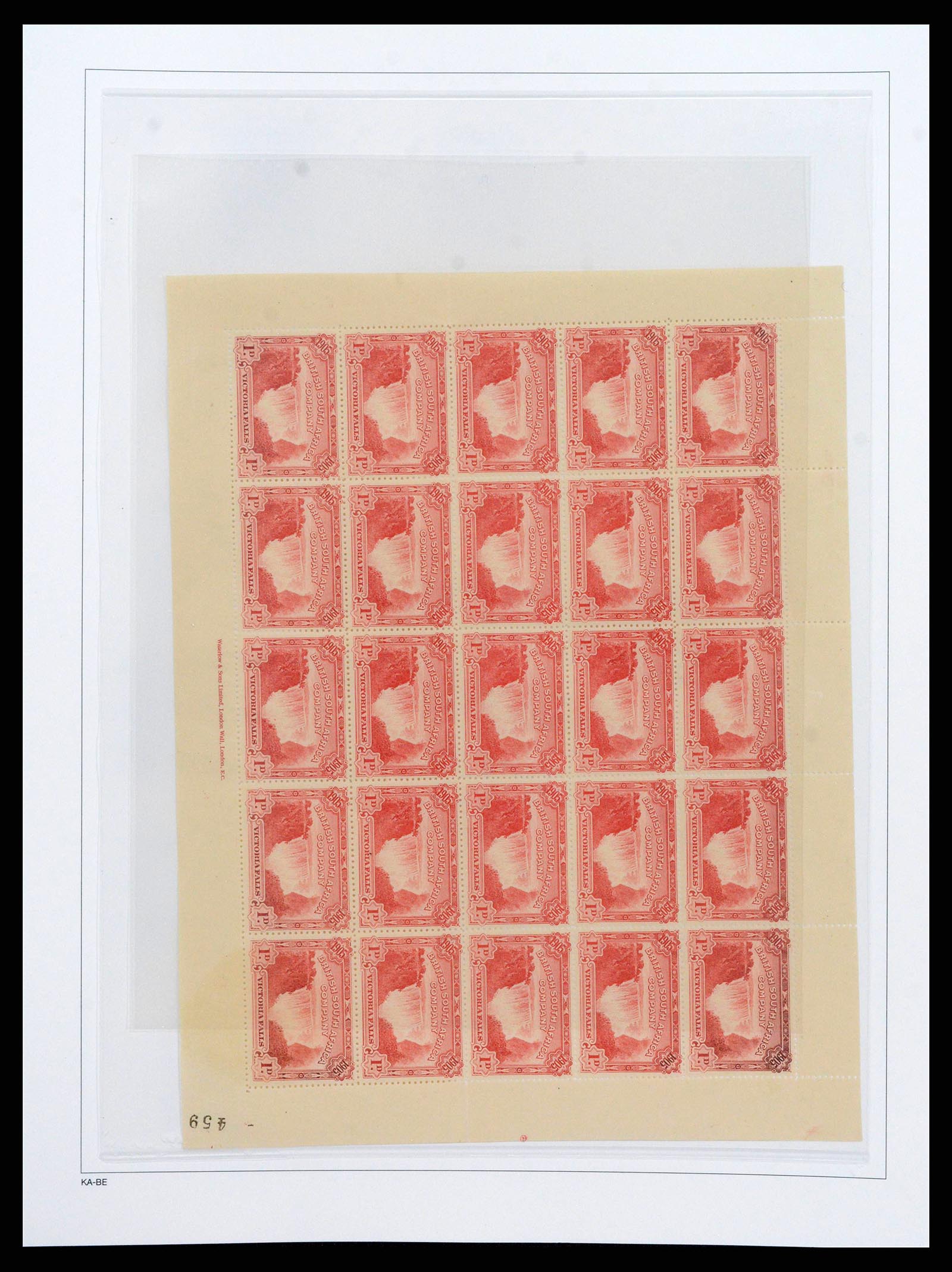 38545 0004 - Postzegelverzameling 38545 Rhodesië 1892-1947.