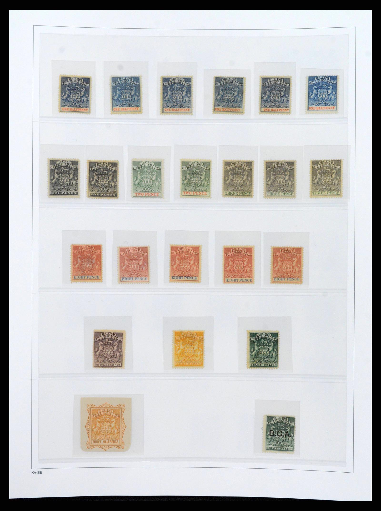 38545 0010 - Postzegelverzameling 38545 Rhodesië 1892-1947.