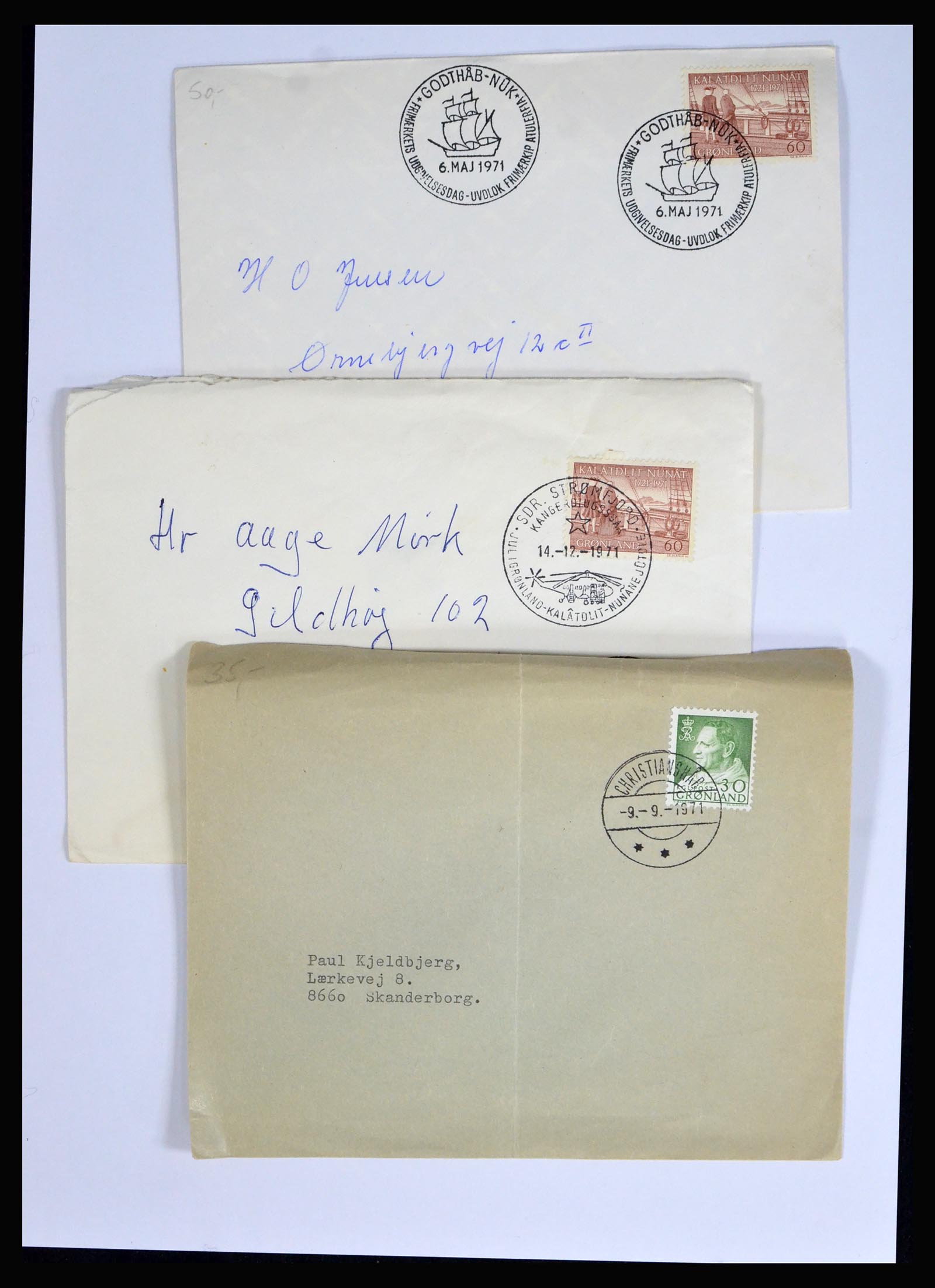 38547 0005 - Postzegelverzameling 38547 Groenland/Faeroer 1919-1990.