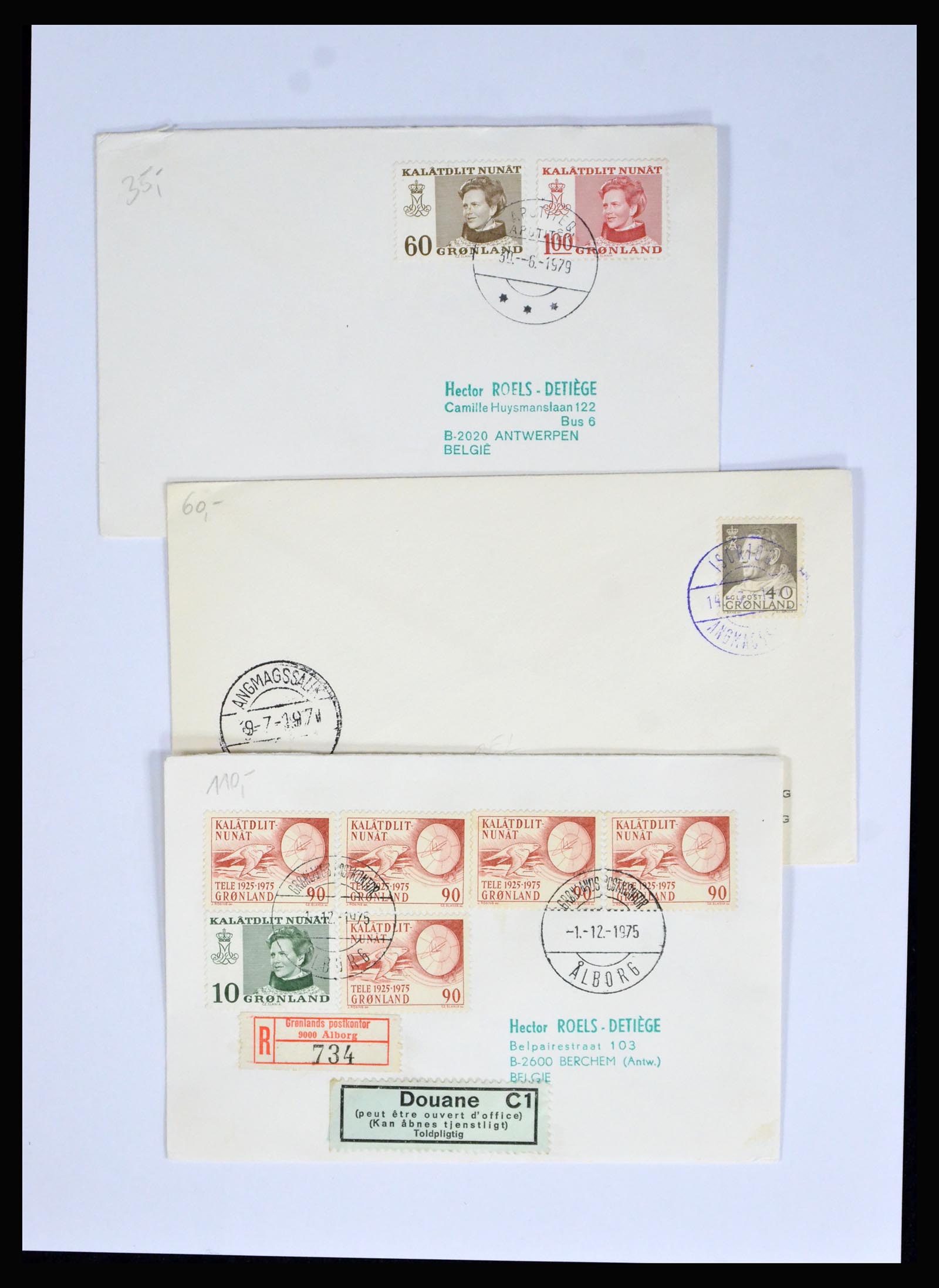 38547 0006 - Postzegelverzameling 38547 Groenland/Faeroer 1919-1990.