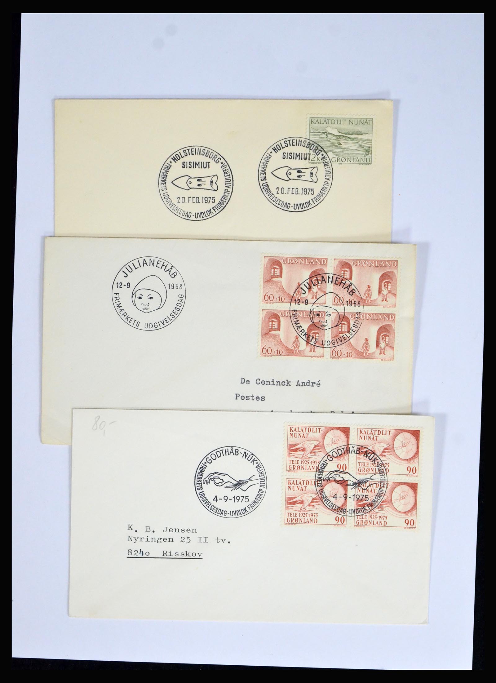 38547 0007 - Postzegelverzameling 38547 Groenland/Faeroer 1919-1990.