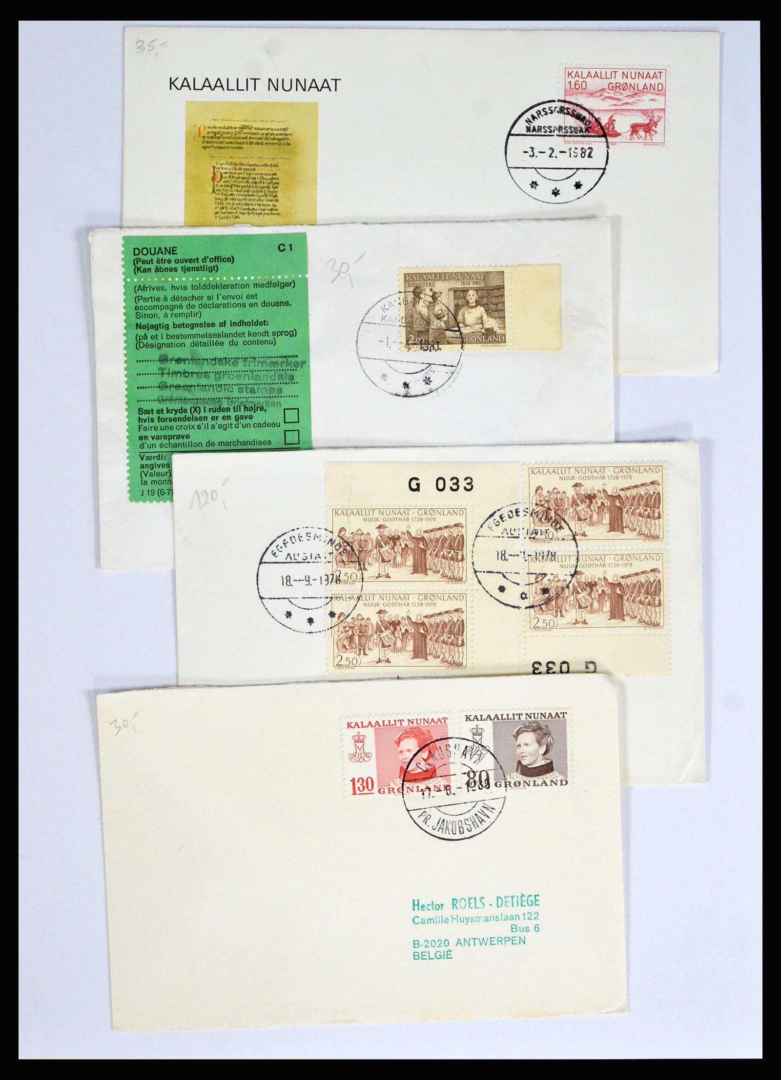 38547 0016 - Postzegelverzameling 38547 Groenland/Faeroer 1919-1990.
