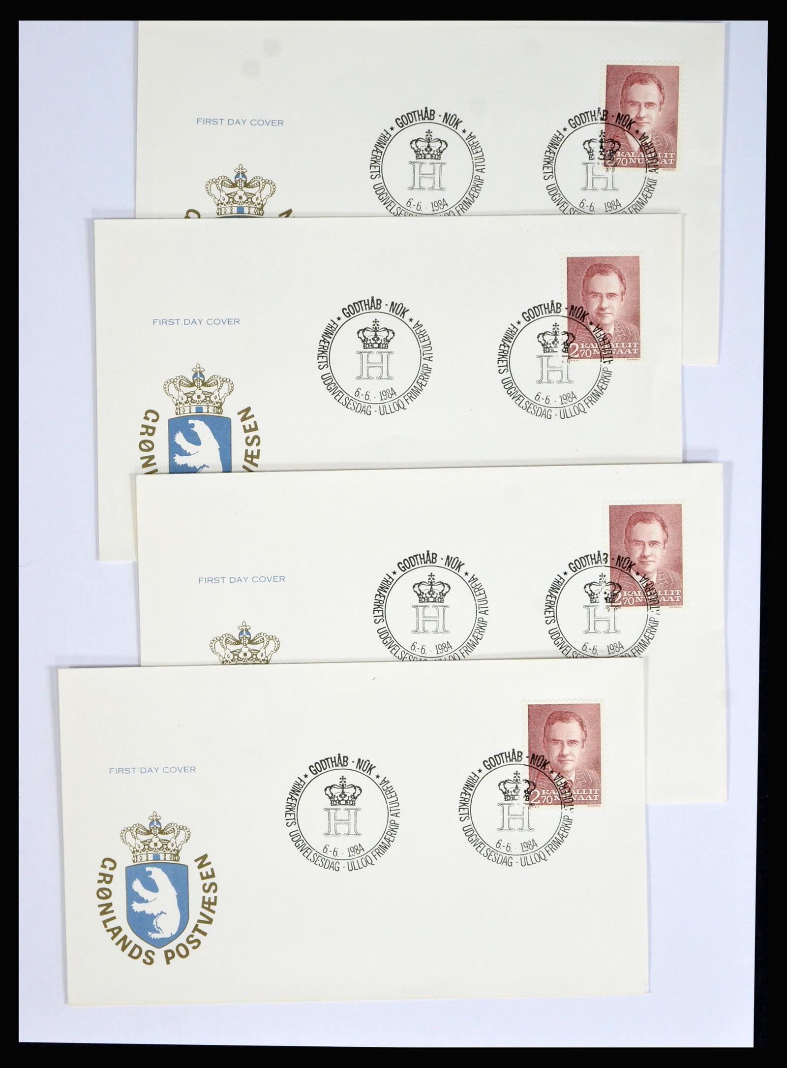 38547 0020 - Postzegelverzameling 38547 Groenland/Faeroer 1919-1990.