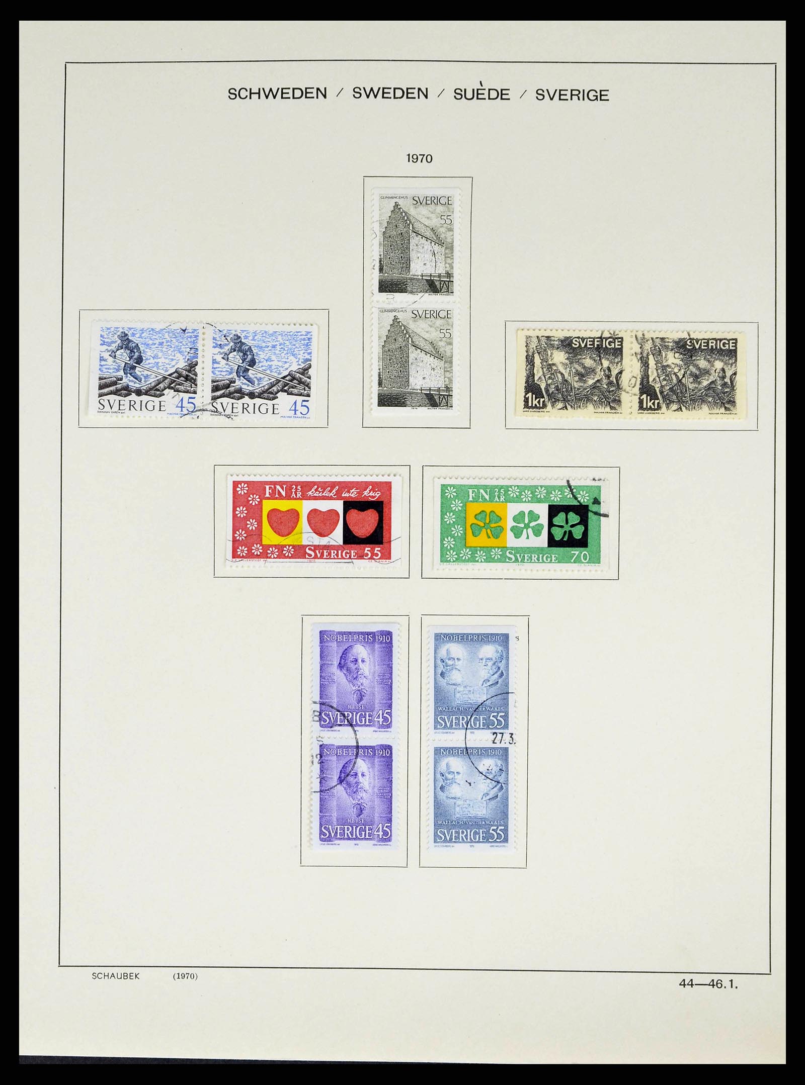 38548 0074 - Stamp collection 38548 Sweden 1855-2014.