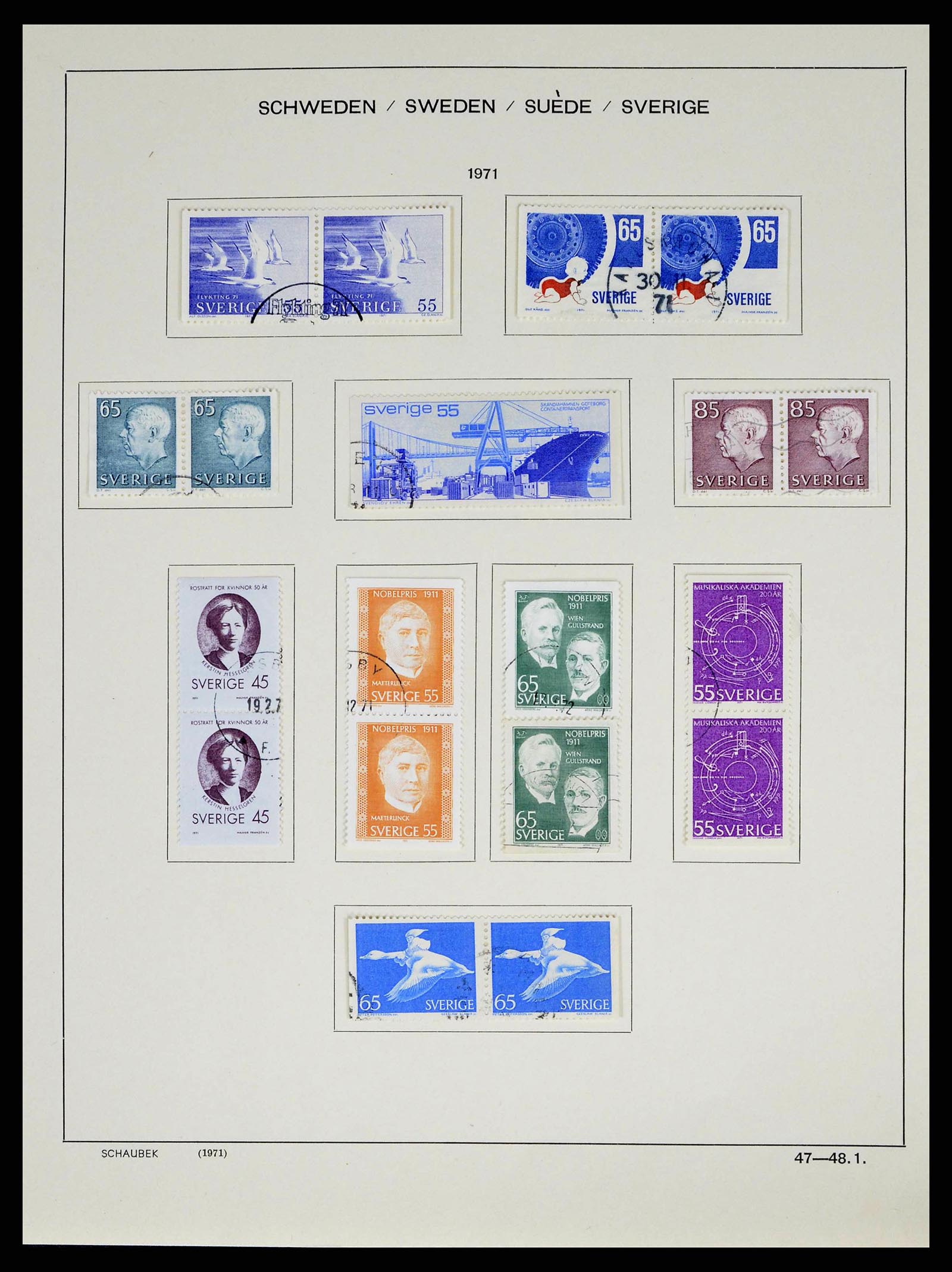 38548 0077 - Stamp collection 38548 Sweden 1855-2014.