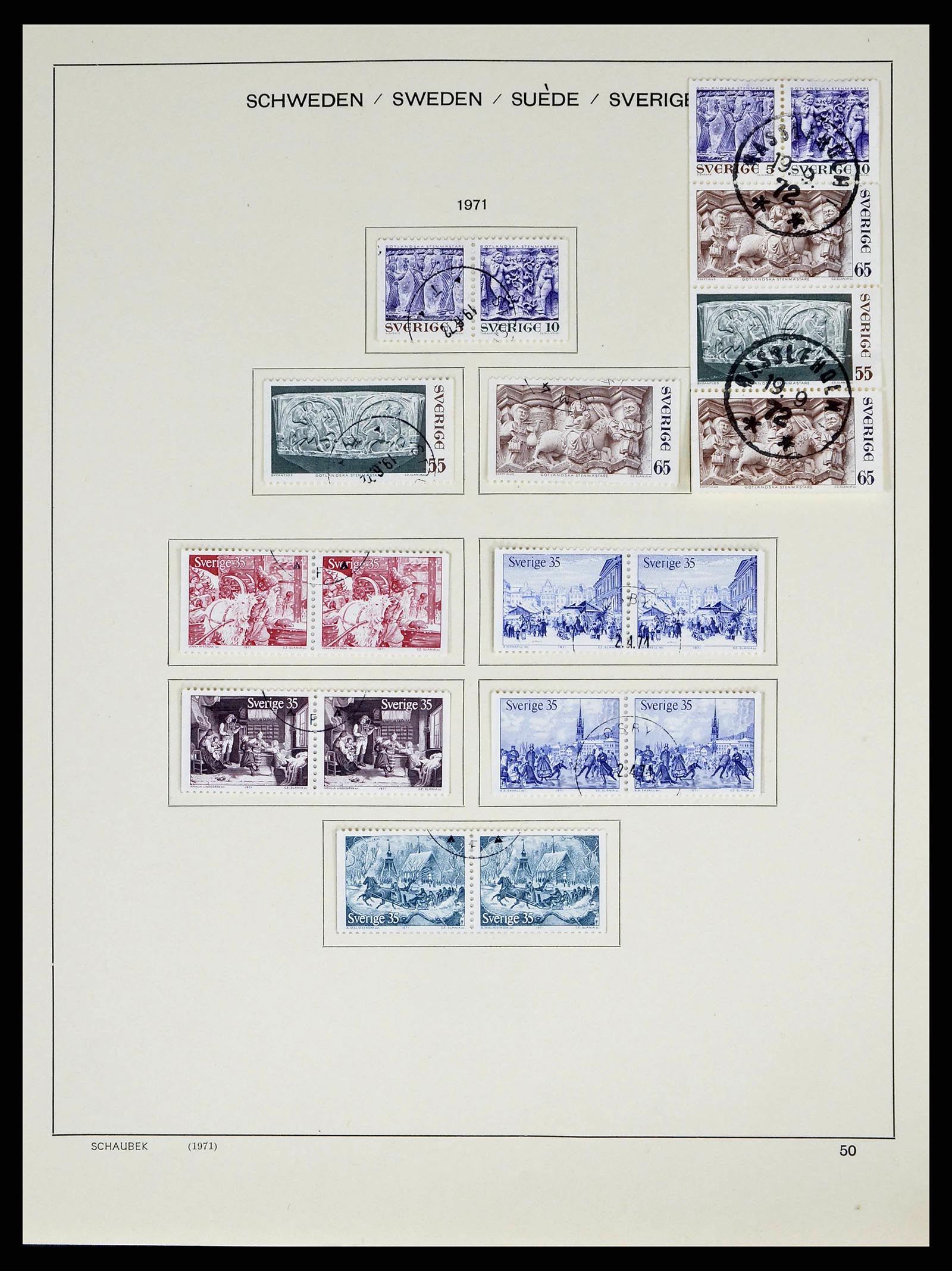 38548 0079 - Stamp collection 38548 Sweden 1855-2014.