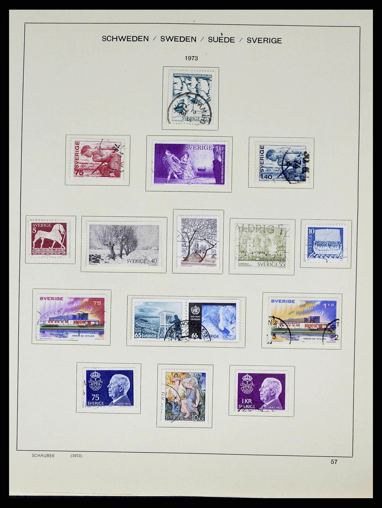 38548 0087 - Stamp collection 38548 Sweden 1855-2014.