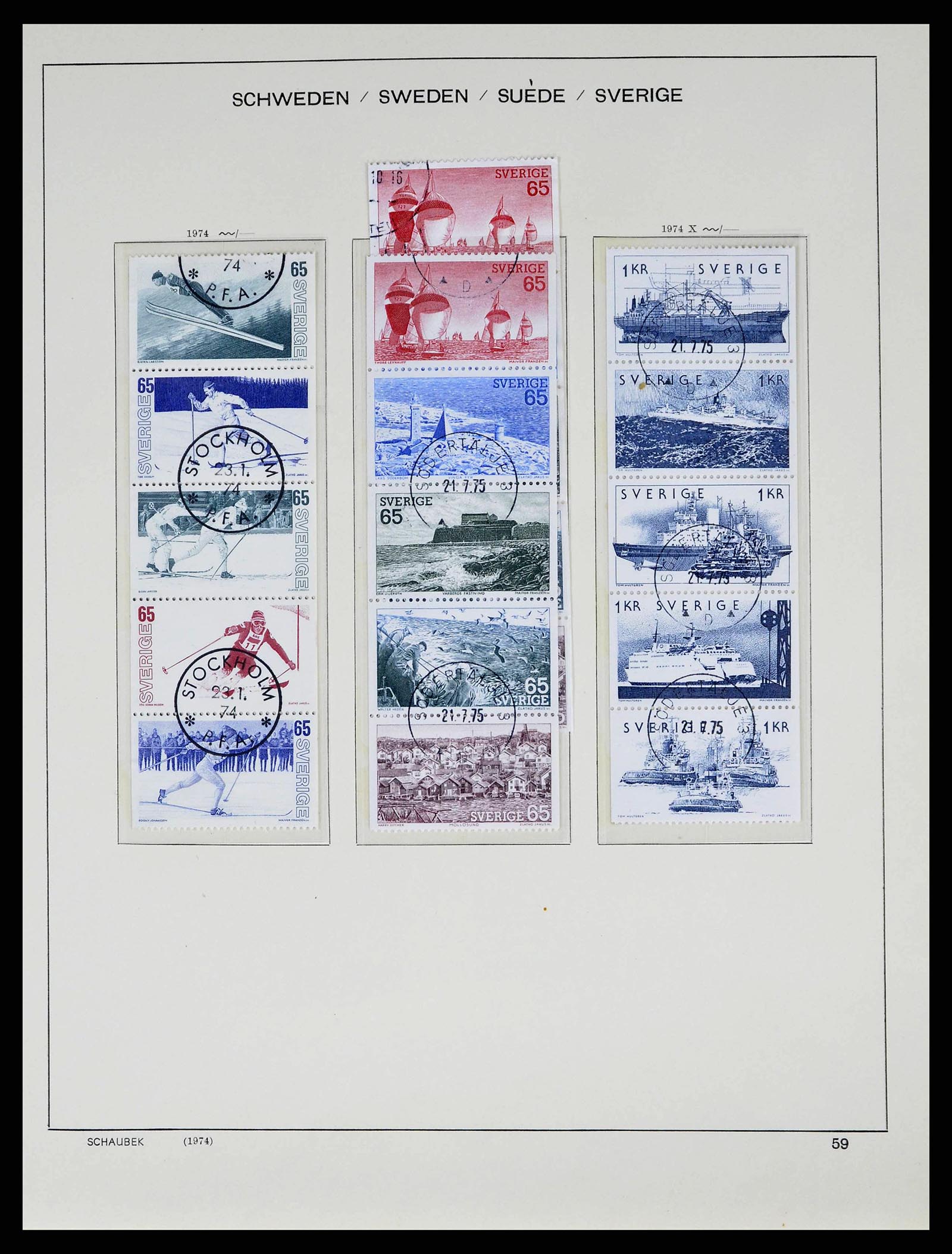 38548 0091 - Stamp collection 38548 Sweden 1855-2014.