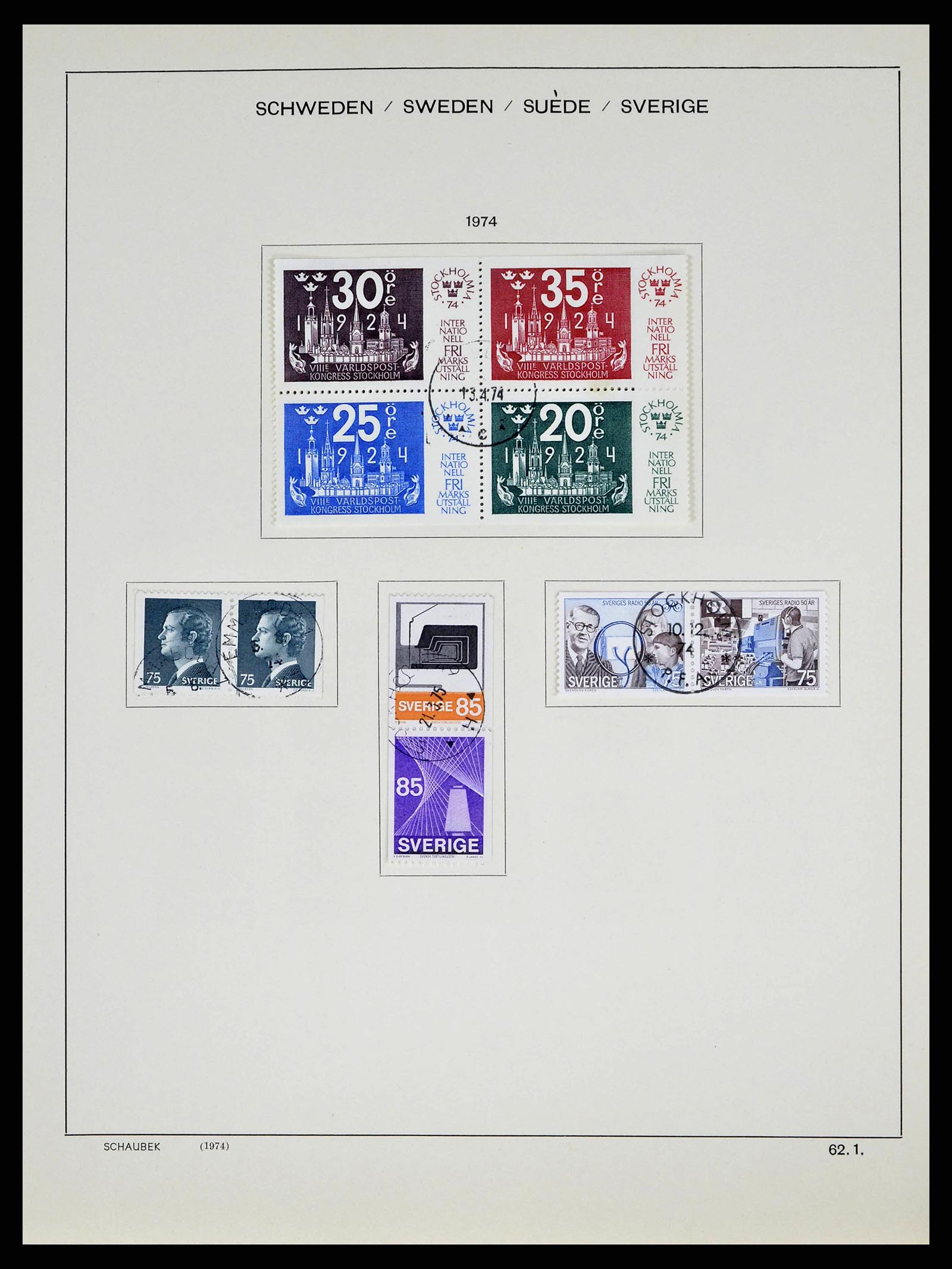 38548 0095 - Stamp collection 38548 Sweden 1855-2014.