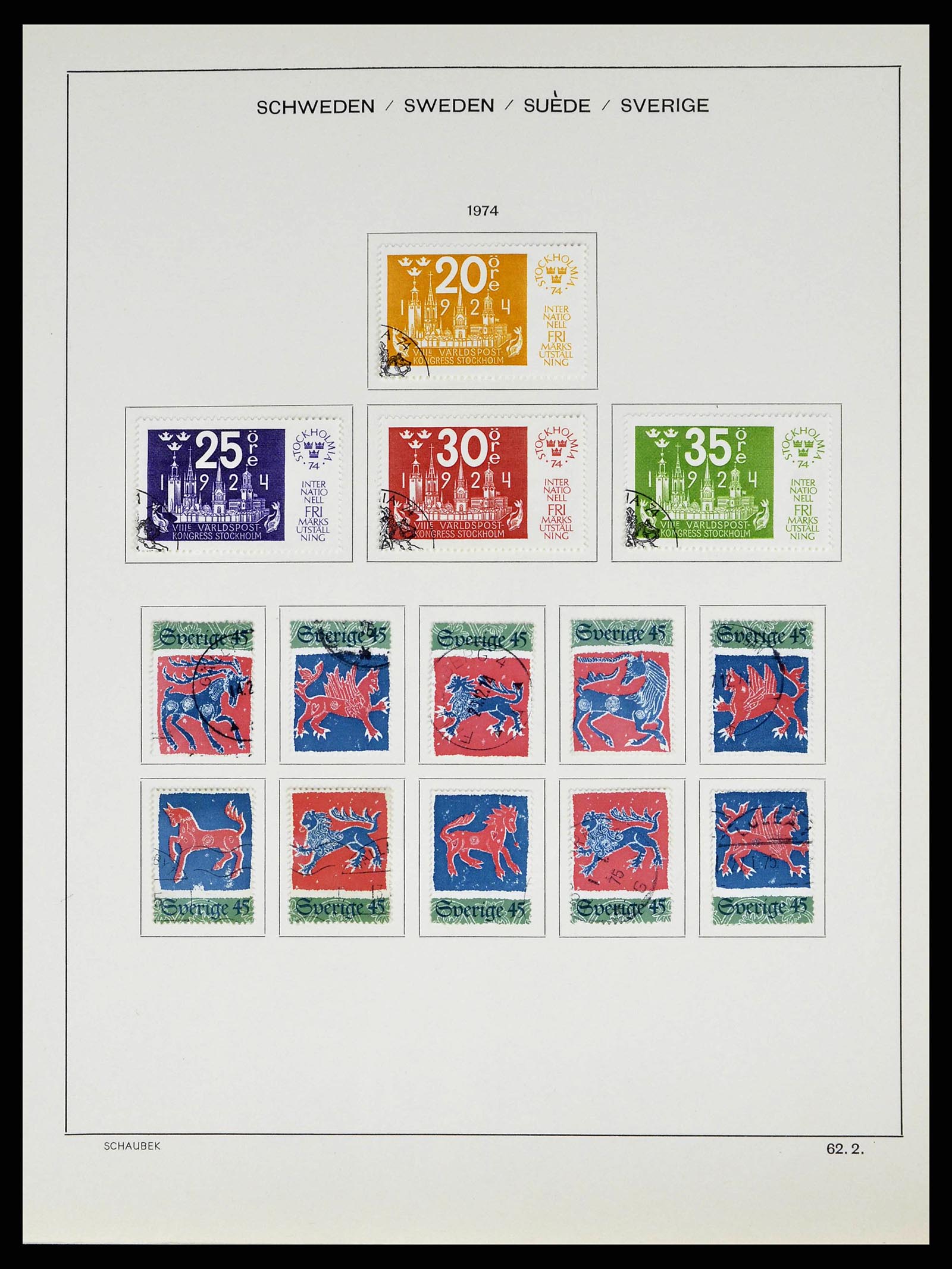 38548 0096 - Stamp collection 38548 Sweden 1855-2014.