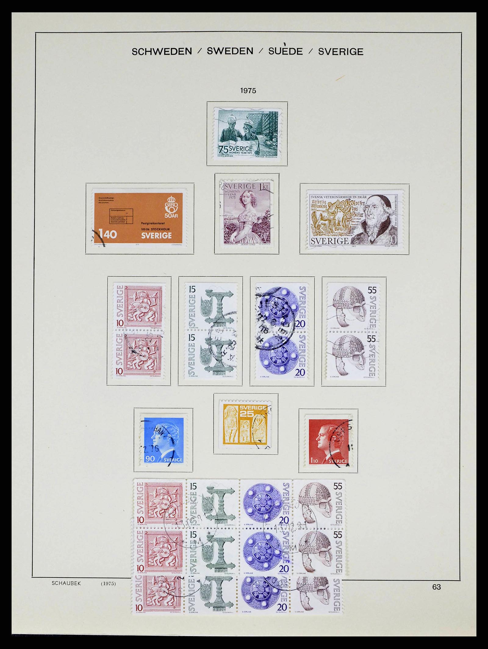 38548 0097 - Stamp collection 38548 Sweden 1855-2014.