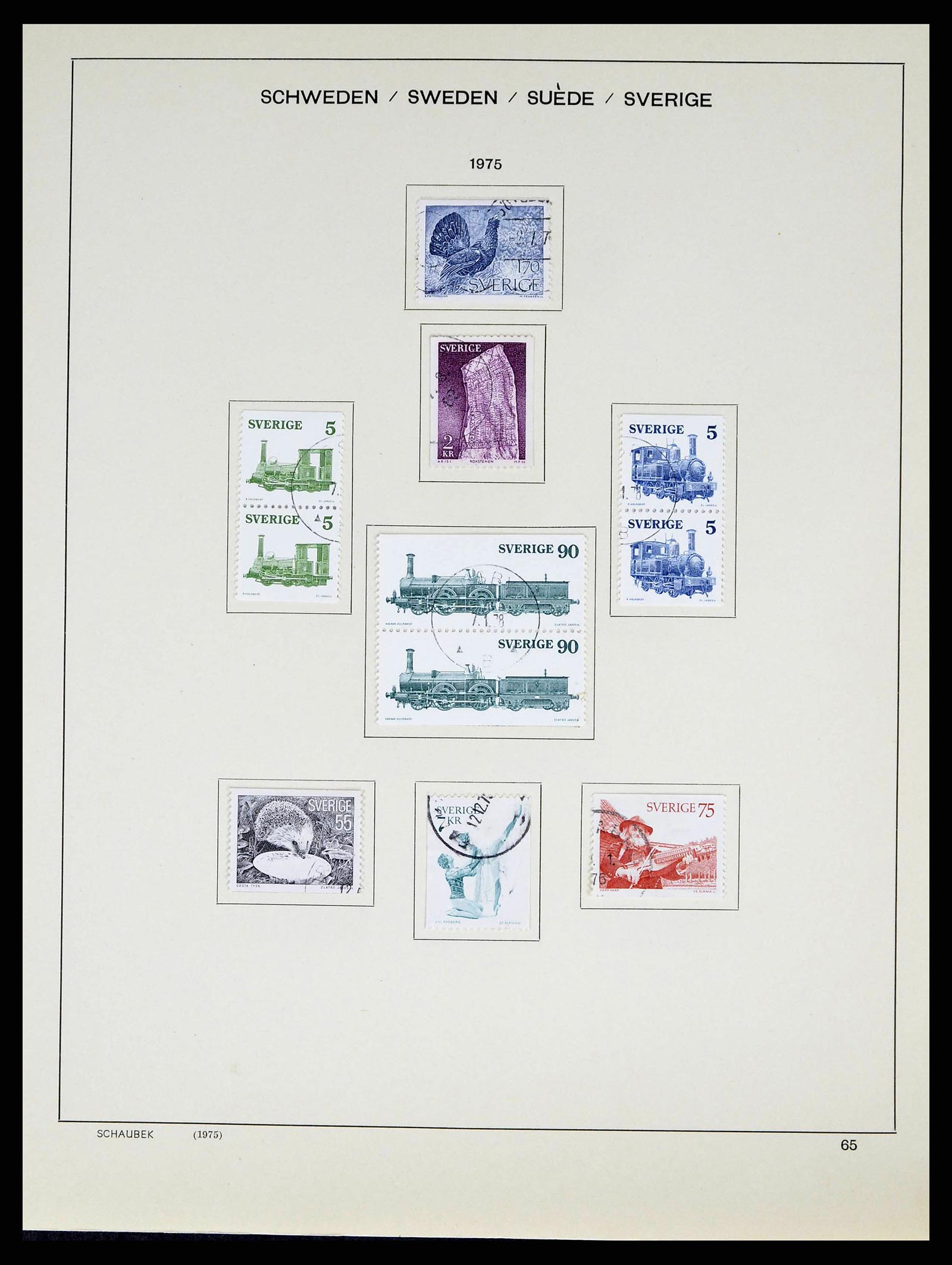 38548 0099 - Stamp collection 38548 Sweden 1855-2014.