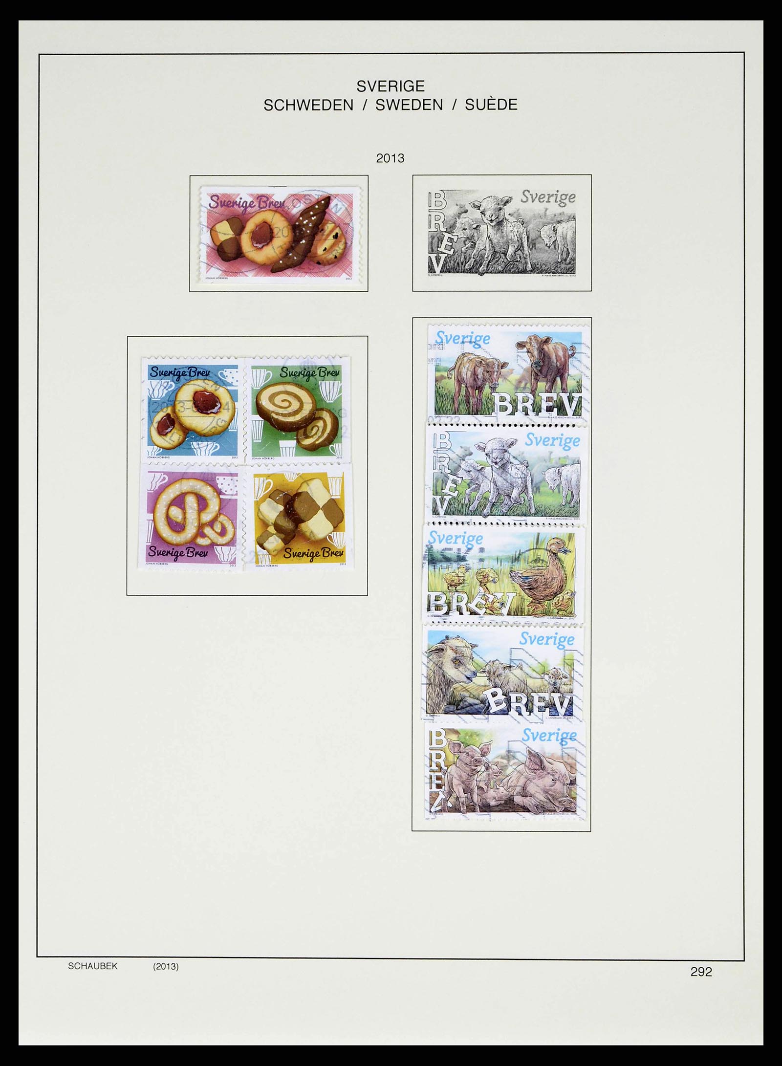 38548 0302 - Stamp collection 38548 Sweden 1855-2014.