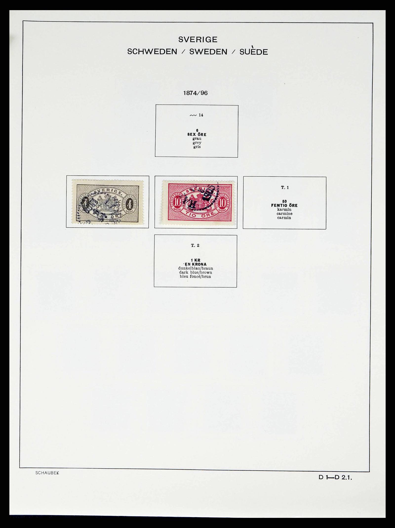 38548 0326 - Stamp collection 38548 Sweden 1855-2014.