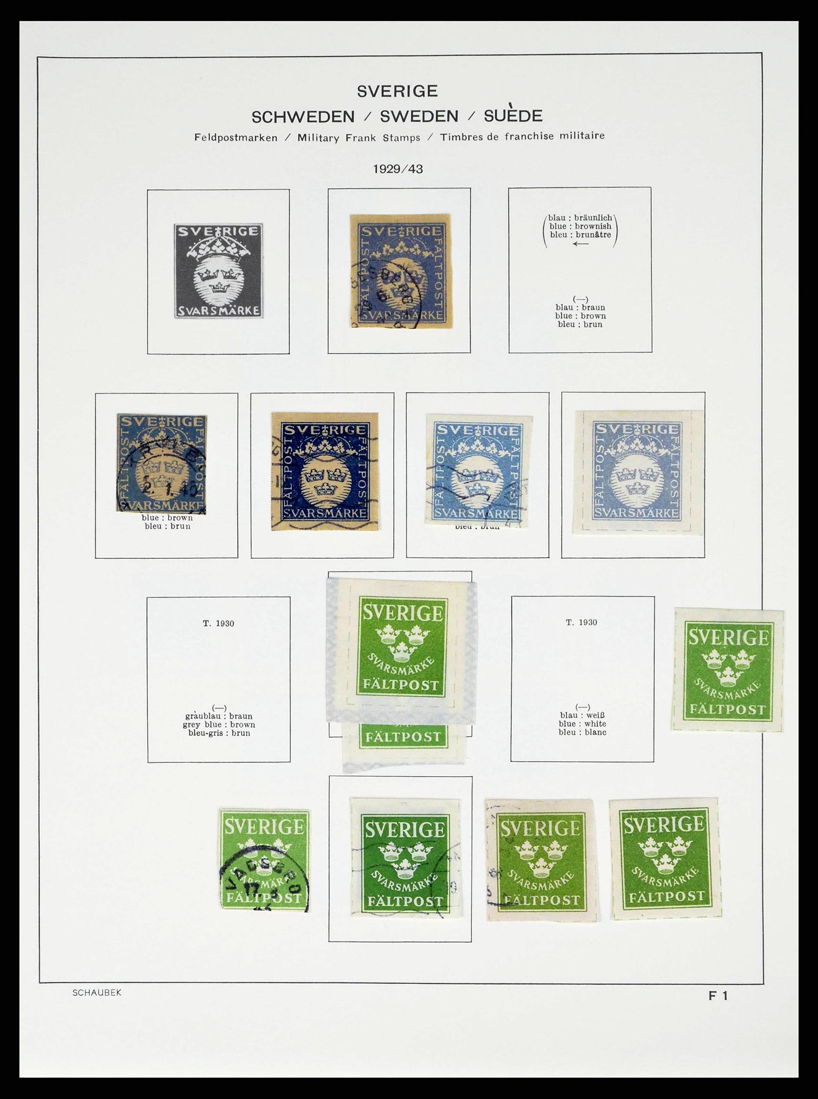 38548 0328 - Postzegelverzameling 38548 Zweden 1855-2014.