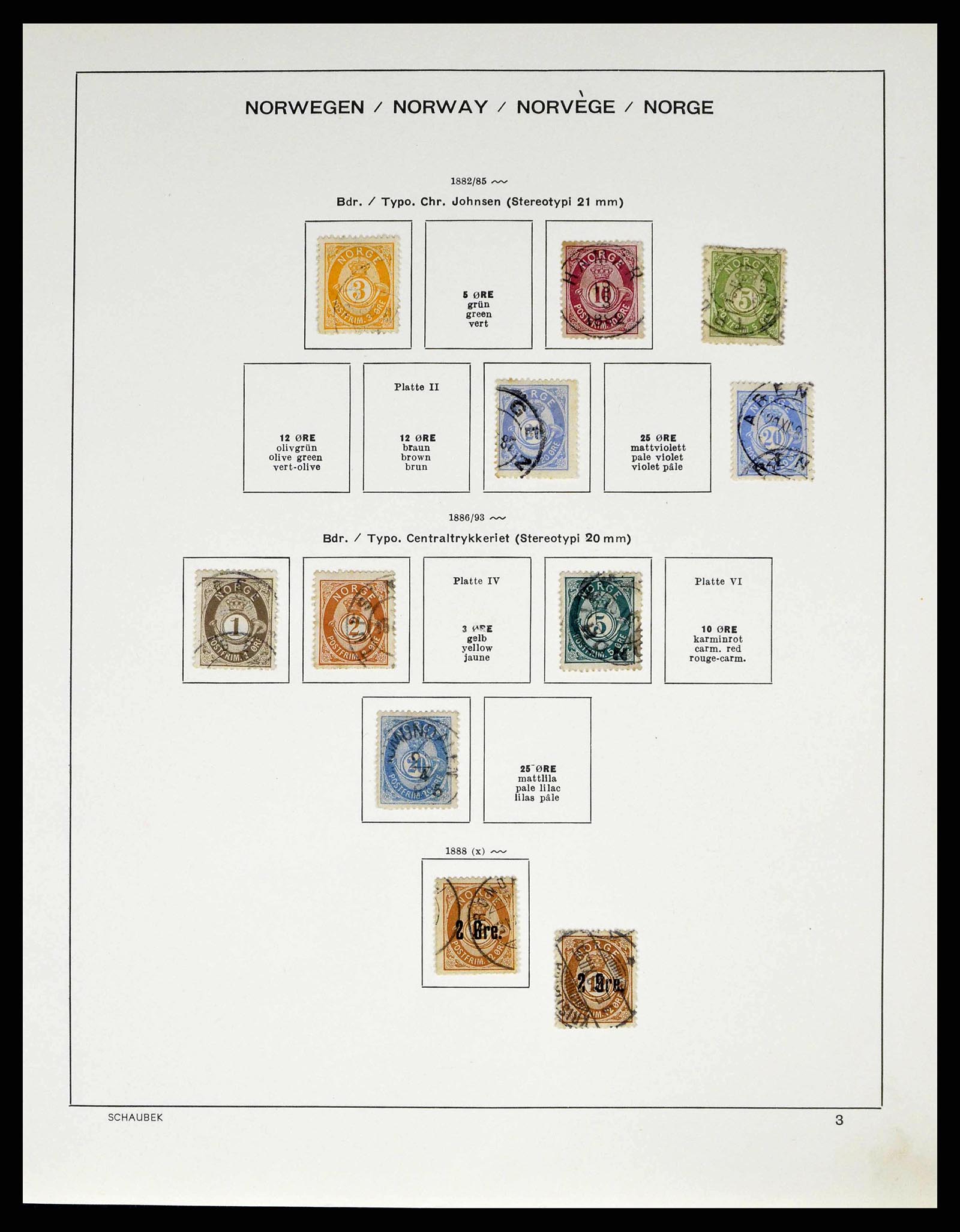 38549 0004 - Postzegelverzameling 38549 Noorwegen 1855-2018!