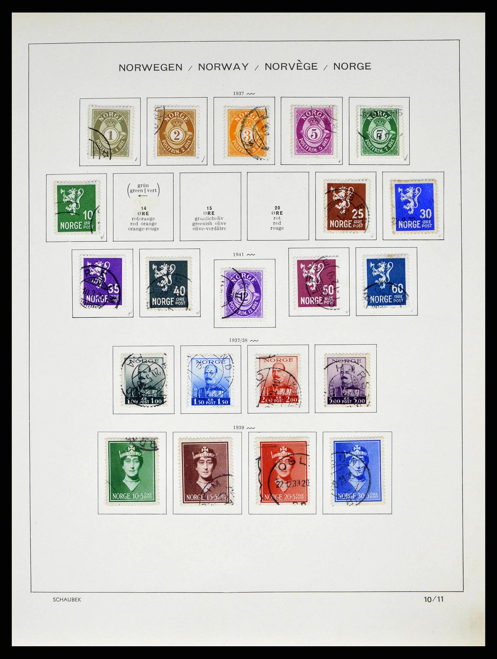 38549 0015 - Postzegelverzameling 38549 Noorwegen 1855-2018!