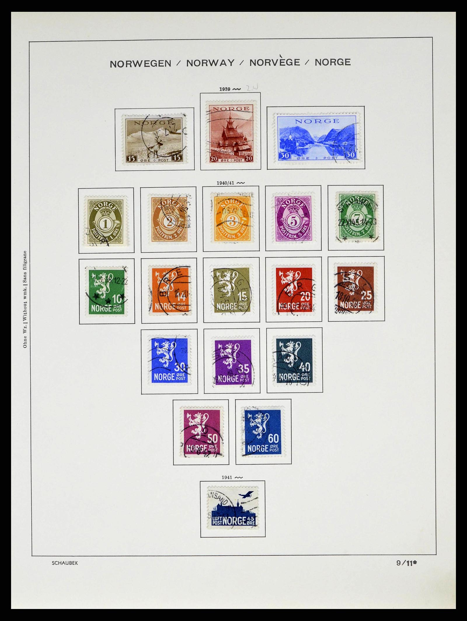 38549 0016 - Postzegelverzameling 38549 Noorwegen 1855-2018!