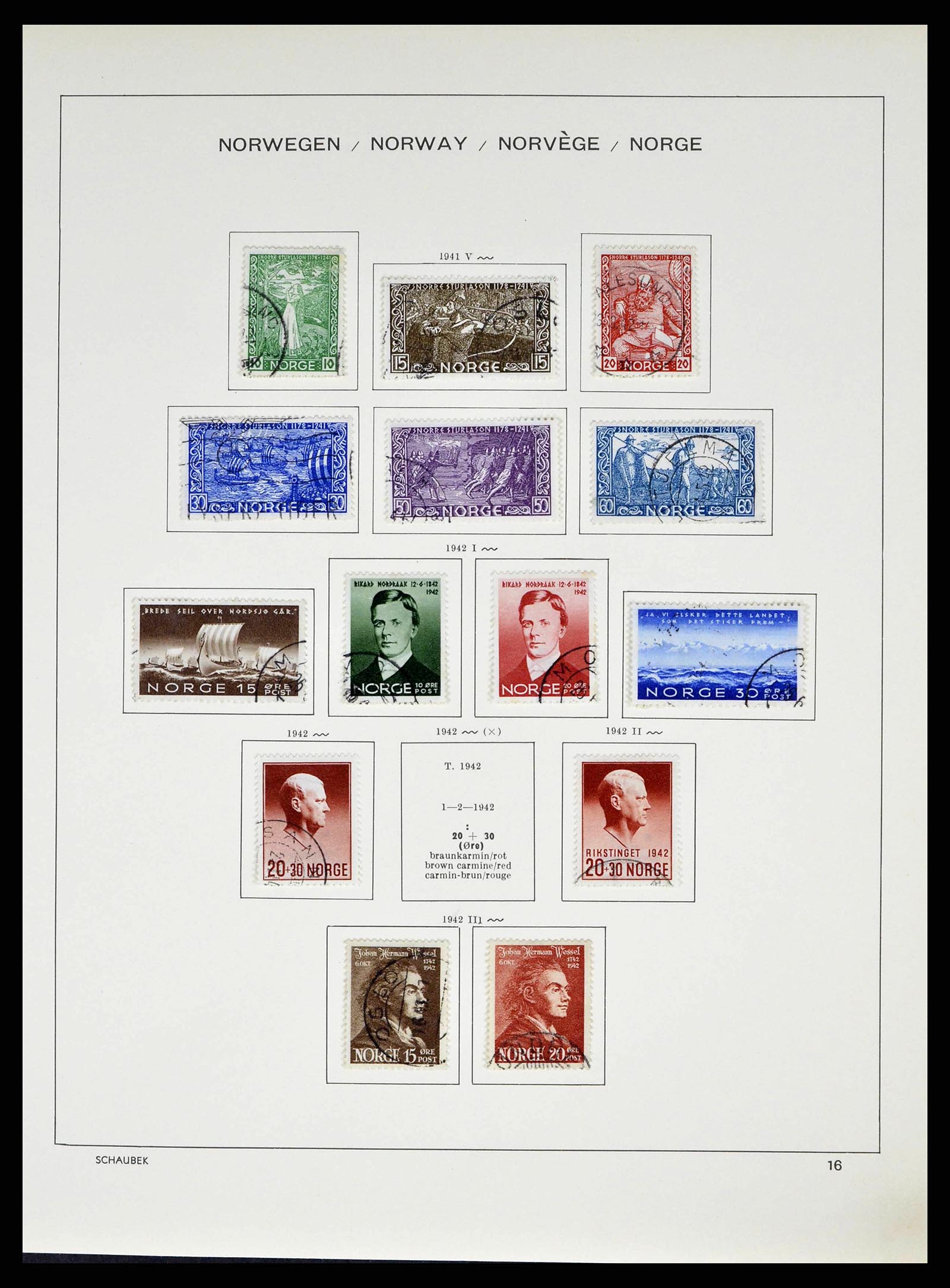 38549 0020 - Postzegelverzameling 38549 Noorwegen 1855-2018!