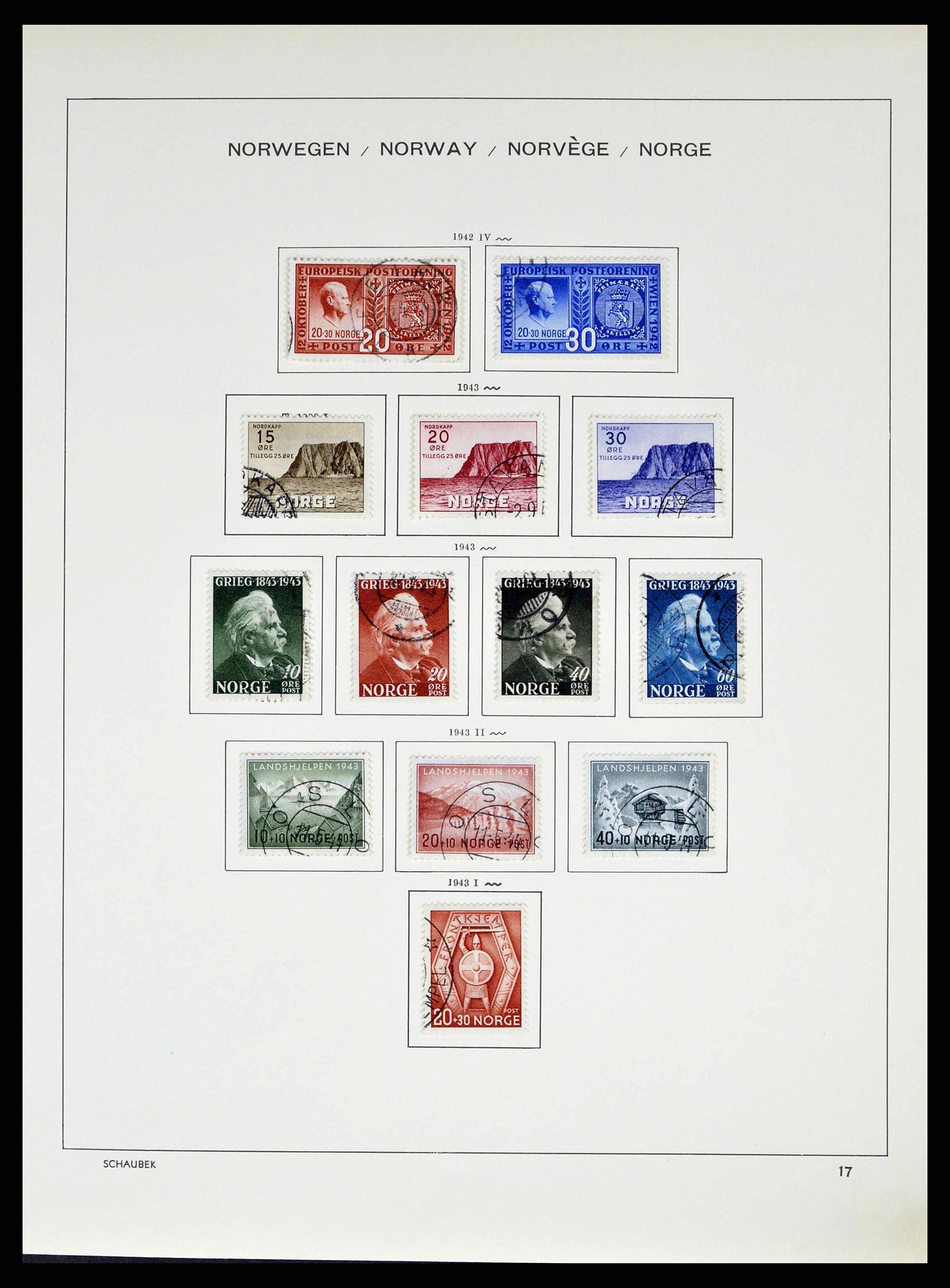 38549 0021 - Stamp collection 38549 Norway 1855-2018!