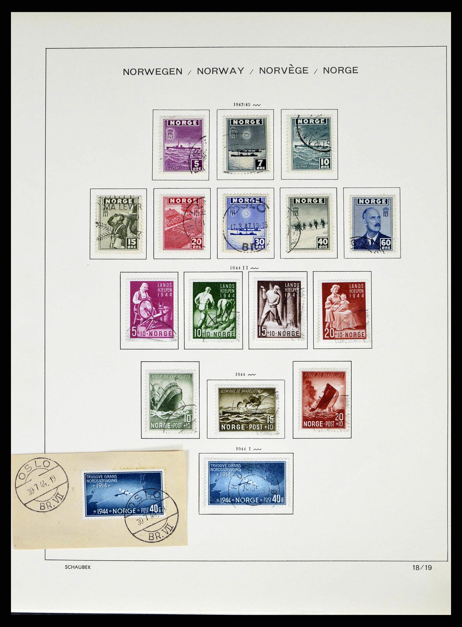 38549 0022 - Stamp collection 38549 Norway 1855-2018!