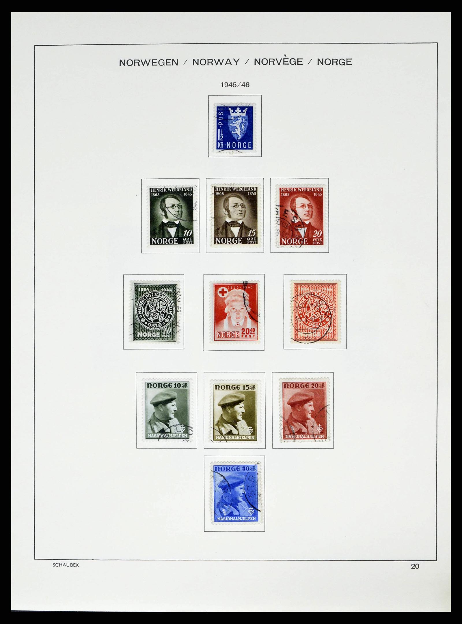 38549 0023 - Stamp collection 38549 Norway 1855-2018!