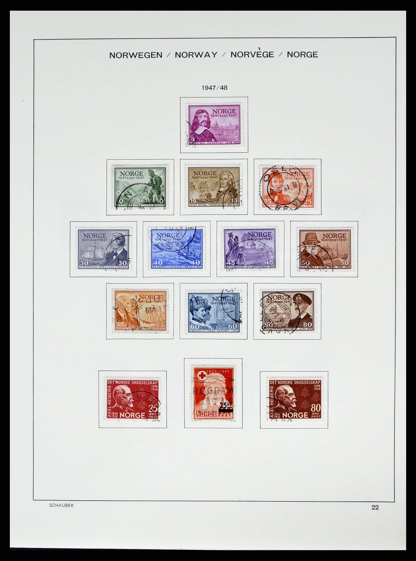 38549 0025 - Stamp collection 38549 Norway 1855-2018!