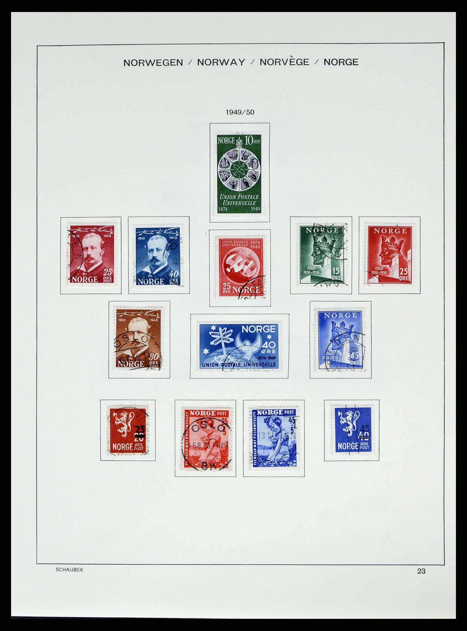 38549 0026 - Stamp collection 38549 Norway 1855-2018!