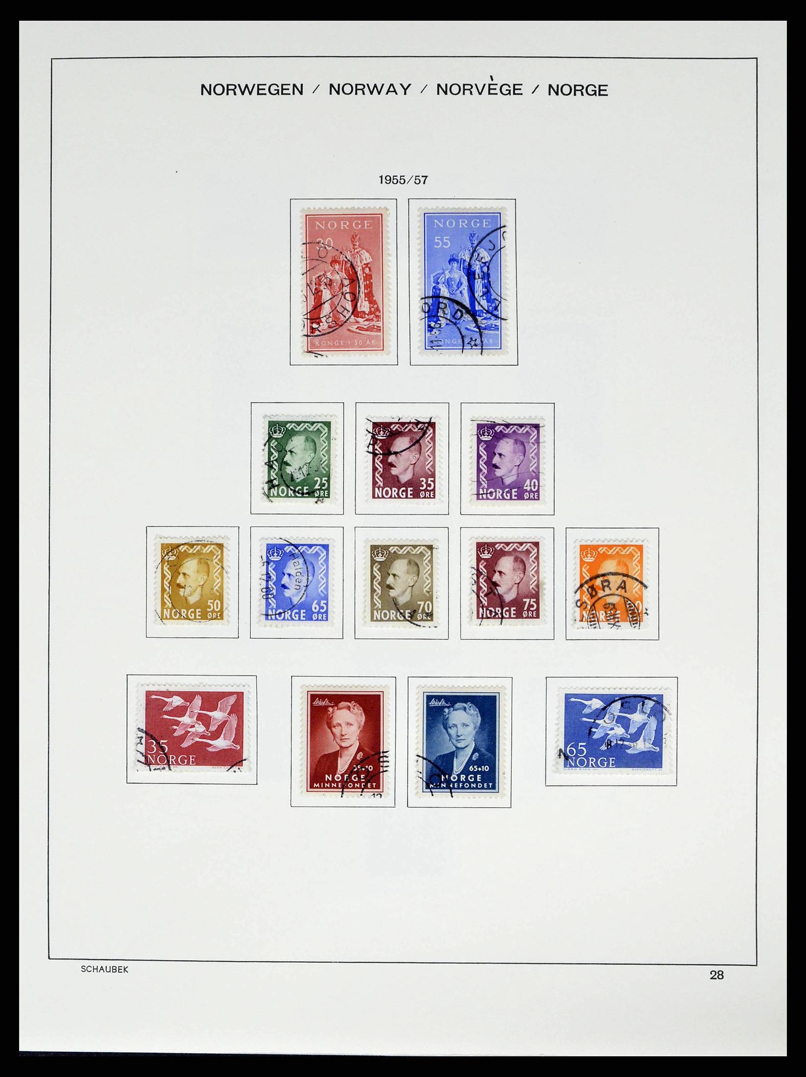 38549 0030 - Stamp collection 38549 Norway 1855-2018!
