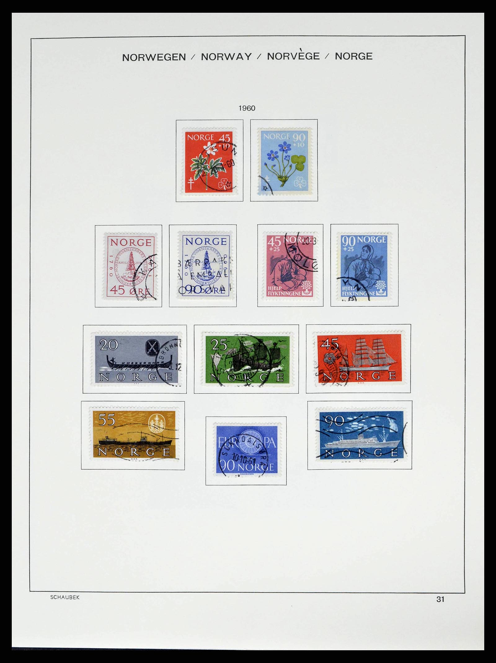 38549 0033 - Stamp collection 38549 Norway 1855-2018!