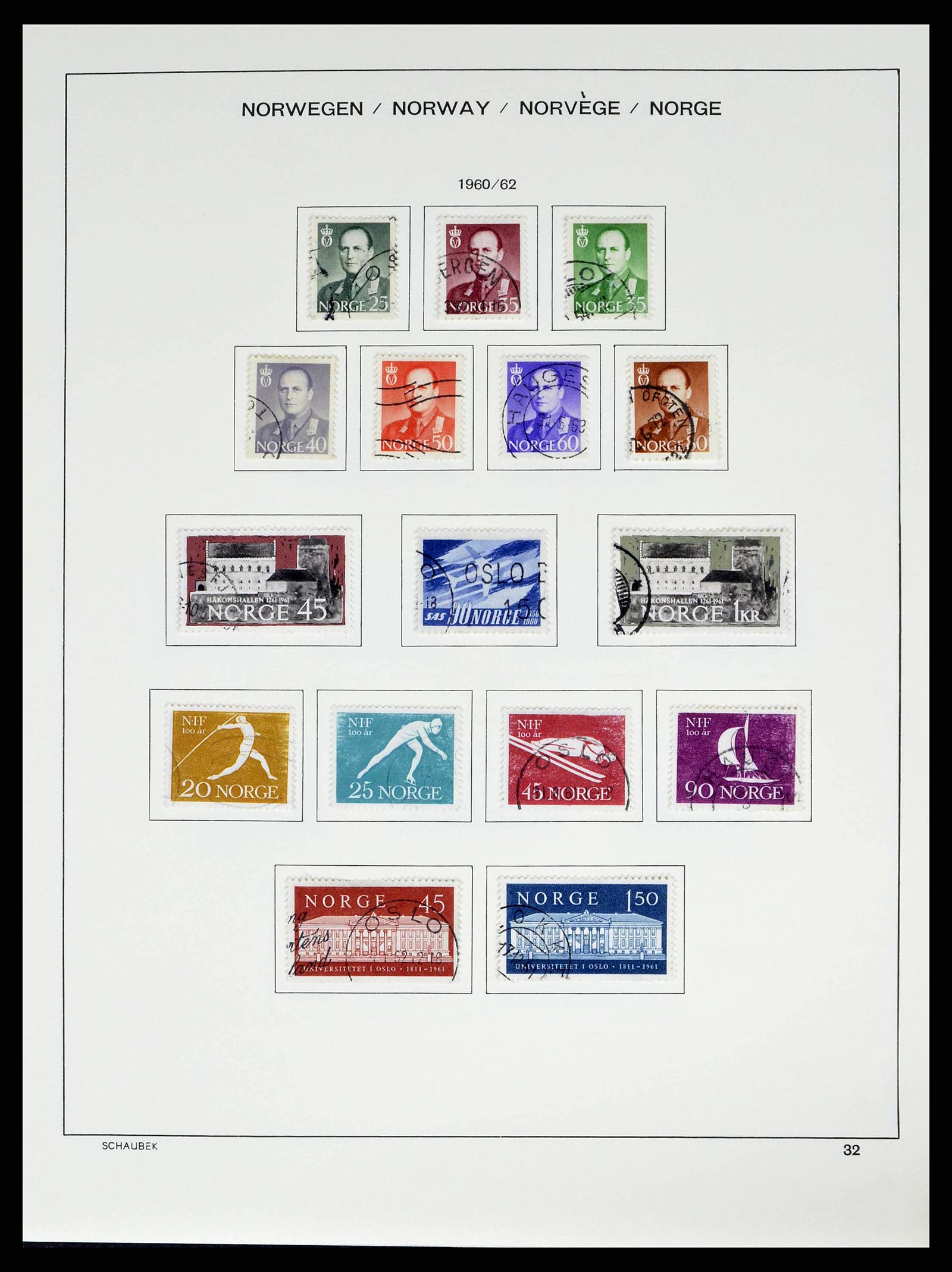38549 0034 - Stamp collection 38549 Norway 1855-2018!
