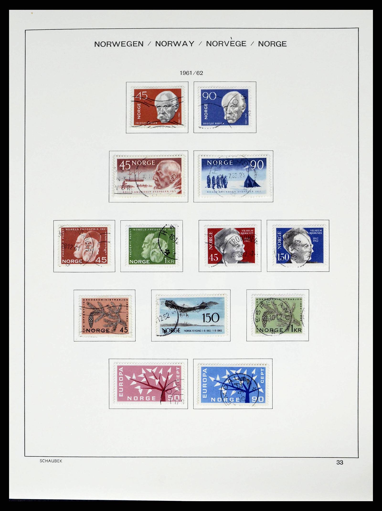 38549 0035 - Stamp collection 38549 Norway 1855-2018!