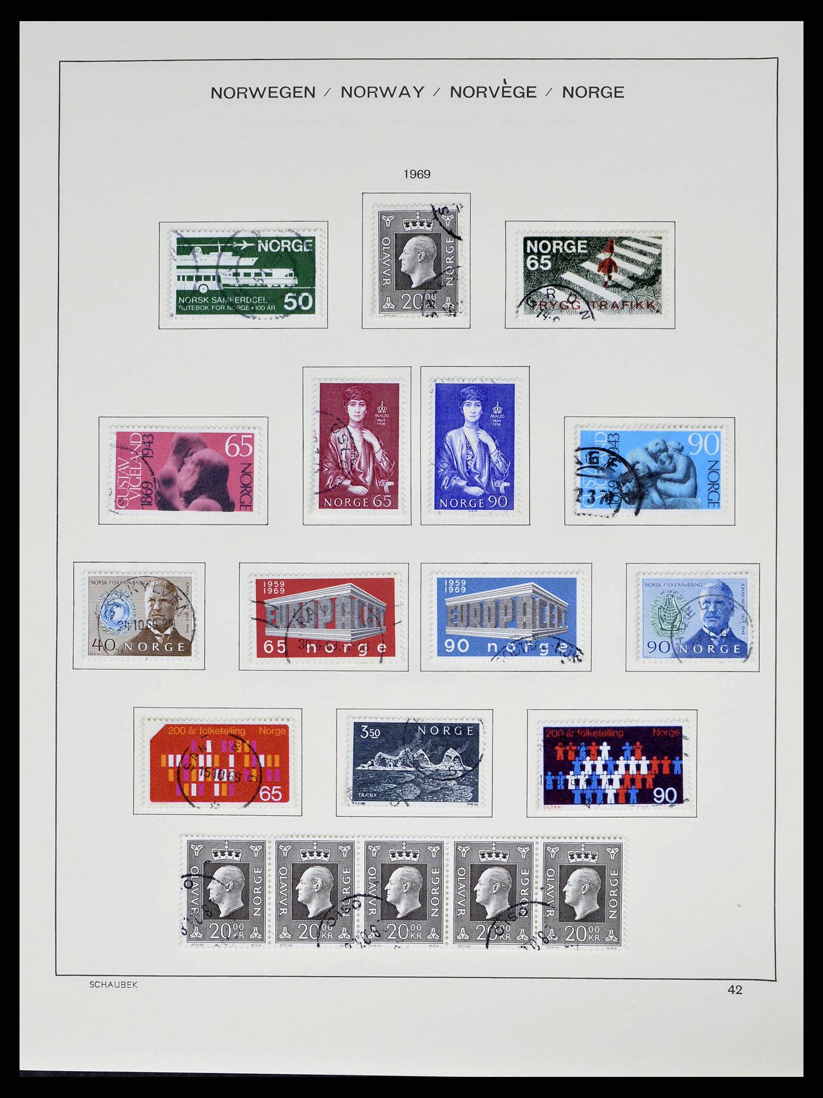 38549 0043 - Postzegelverzameling 38549 Noorwegen 1855-2018!