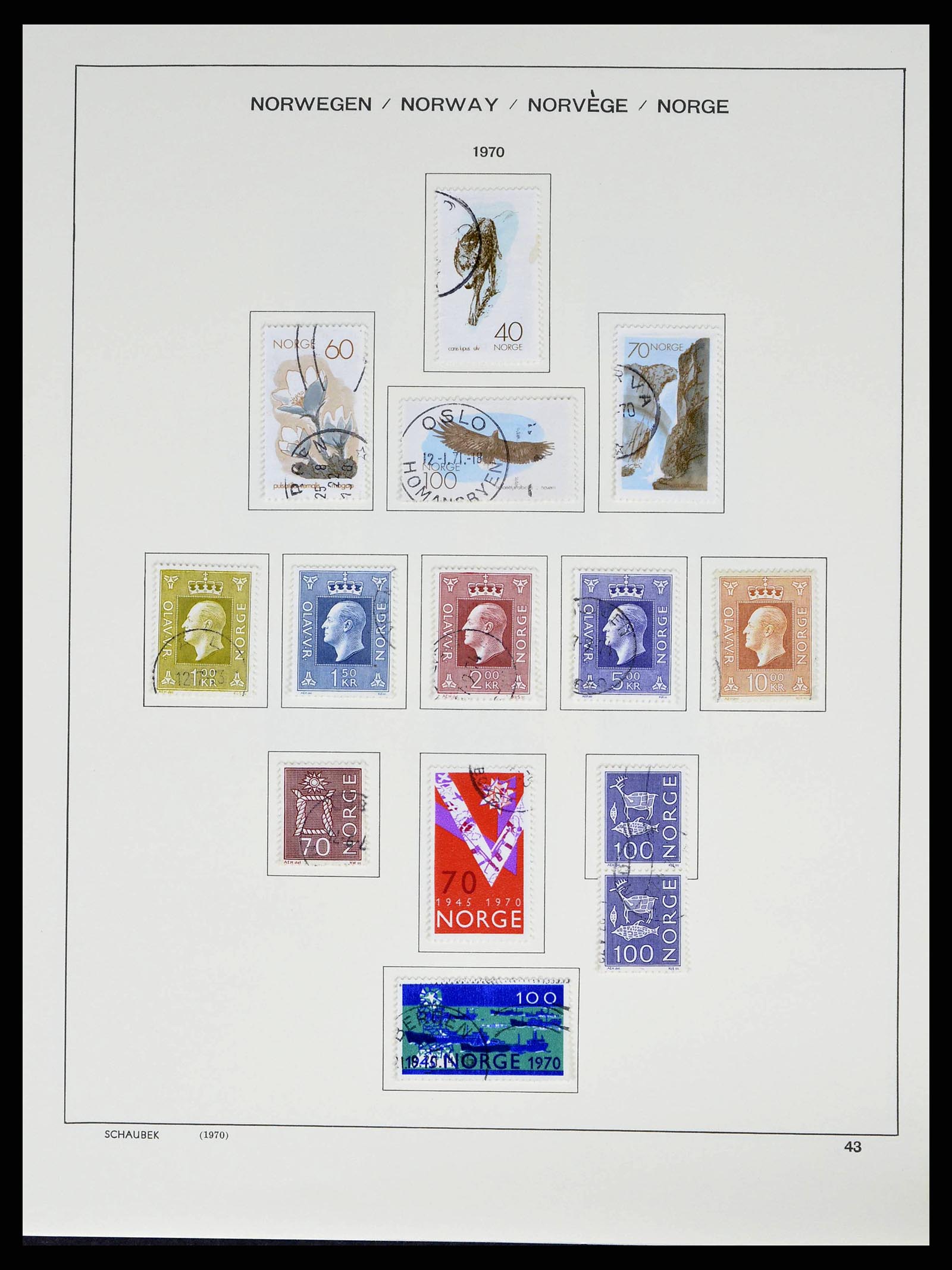 38549 0045 - Postzegelverzameling 38549 Noorwegen 1855-2018!