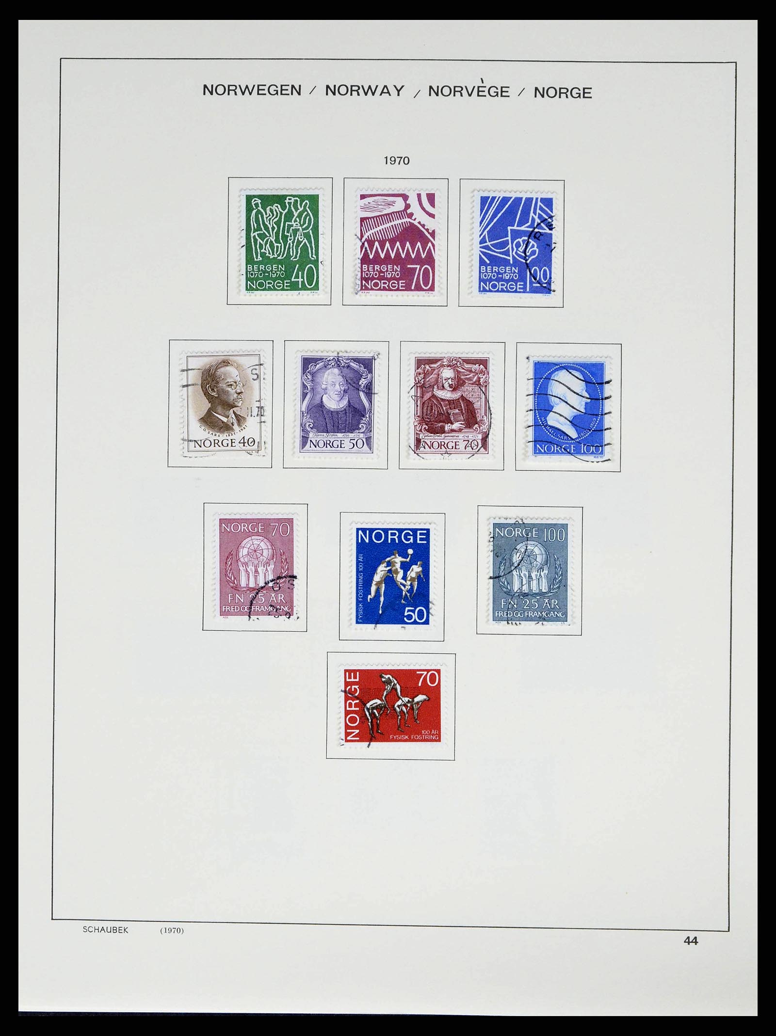 38549 0046 - Postzegelverzameling 38549 Noorwegen 1855-2018!