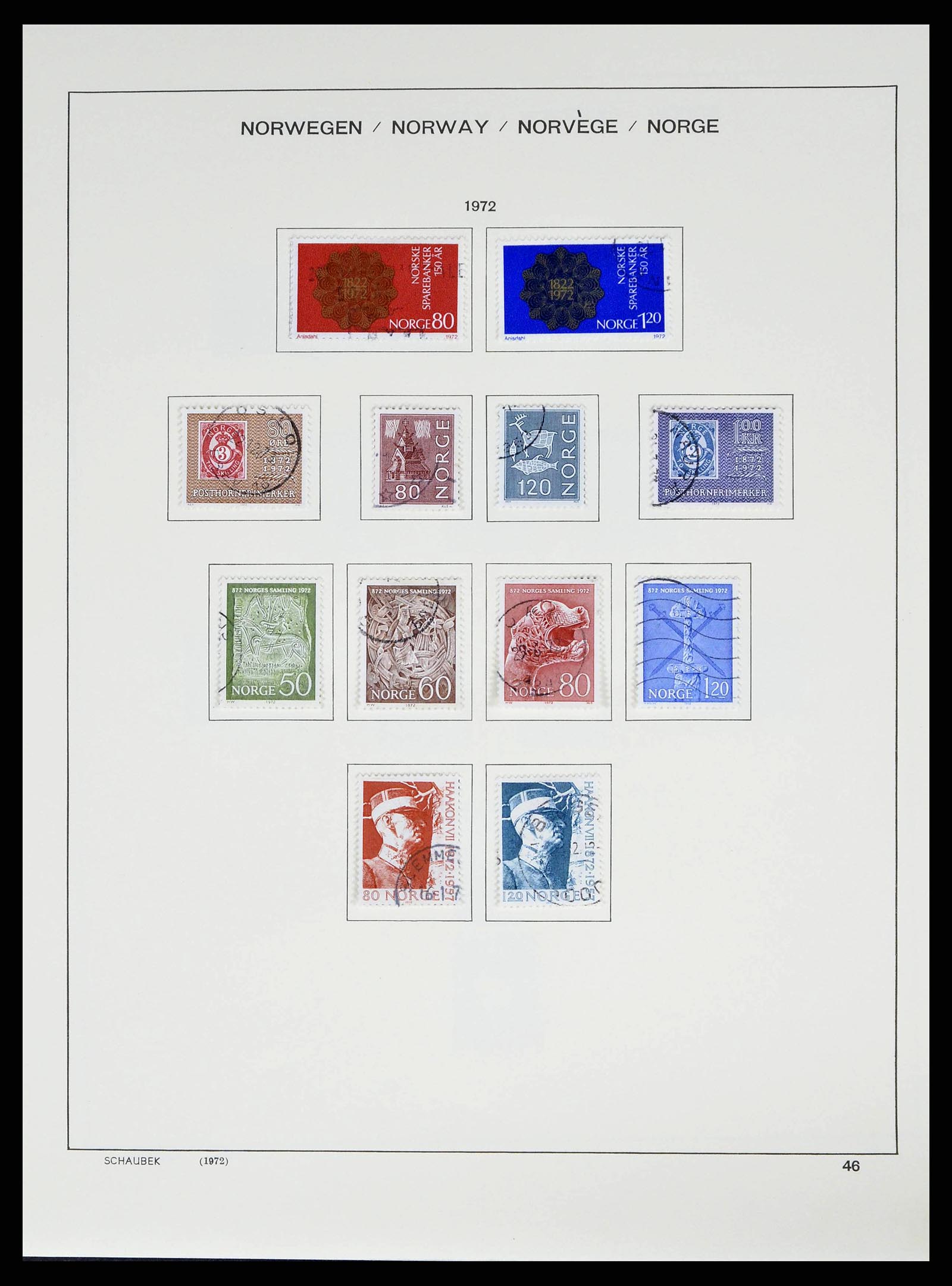 38549 0048 - Postzegelverzameling 38549 Noorwegen 1855-2018!