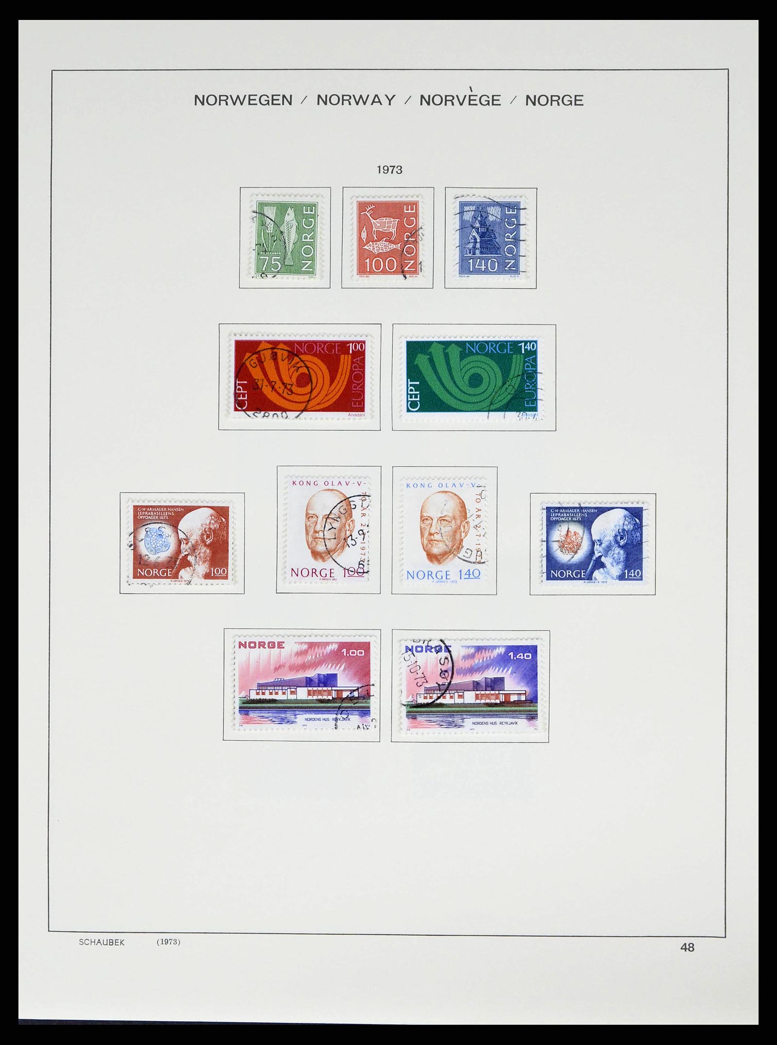 38549 0050 - Postzegelverzameling 38549 Noorwegen 1855-2018!