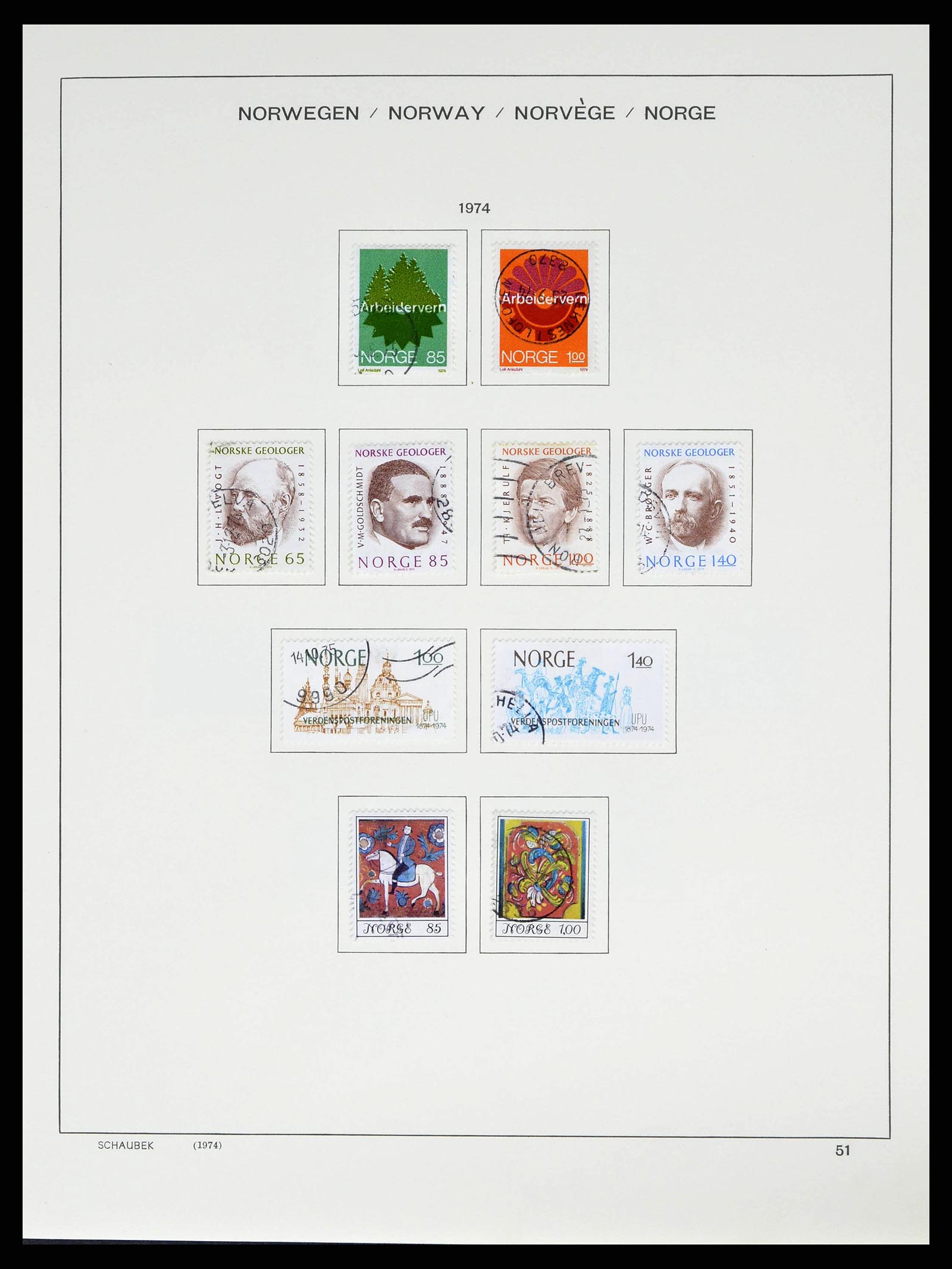 38549 0053 - Postzegelverzameling 38549 Noorwegen 1855-2018!