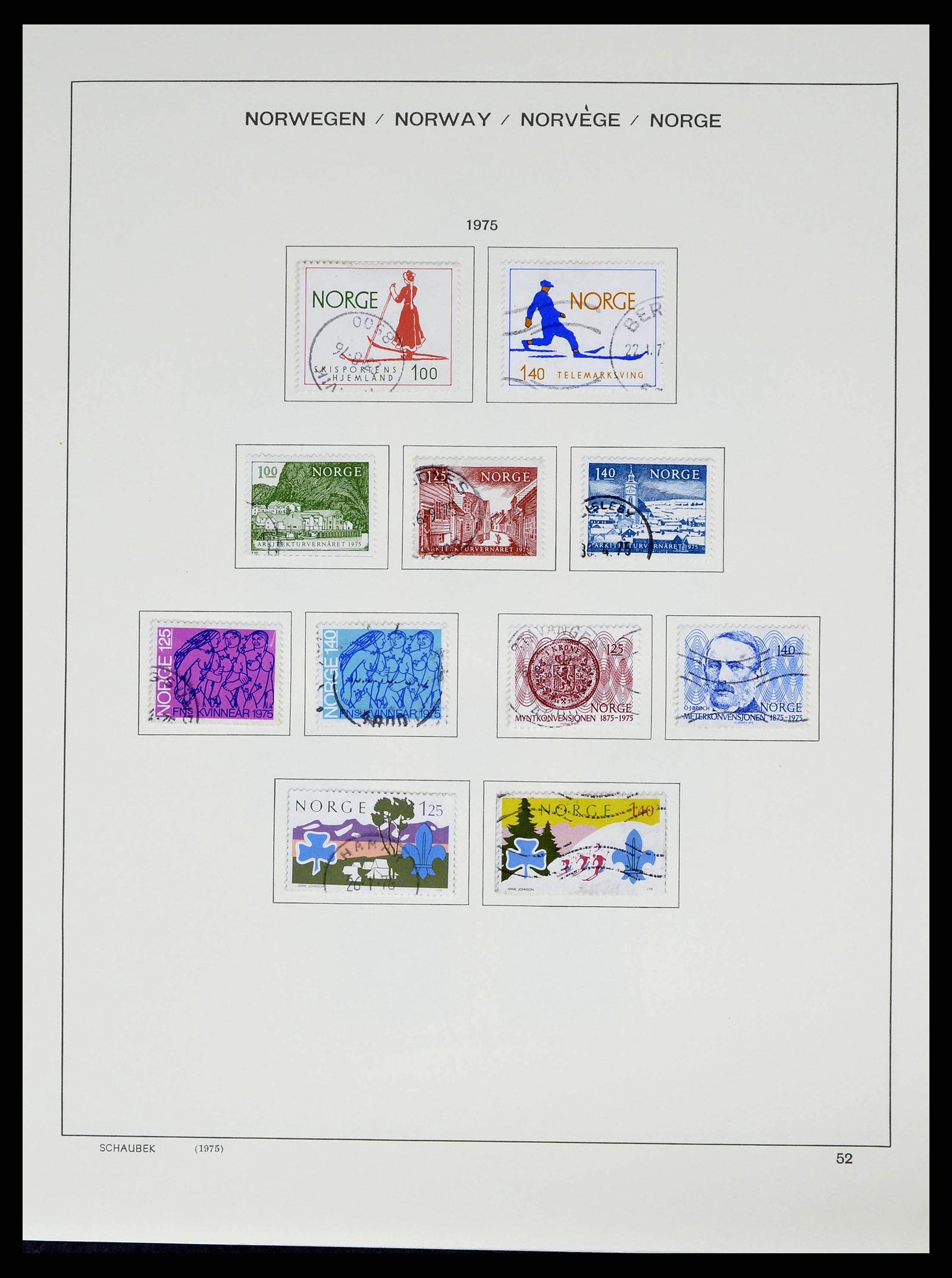 38549 0054 - Postzegelverzameling 38549 Noorwegen 1855-2018!