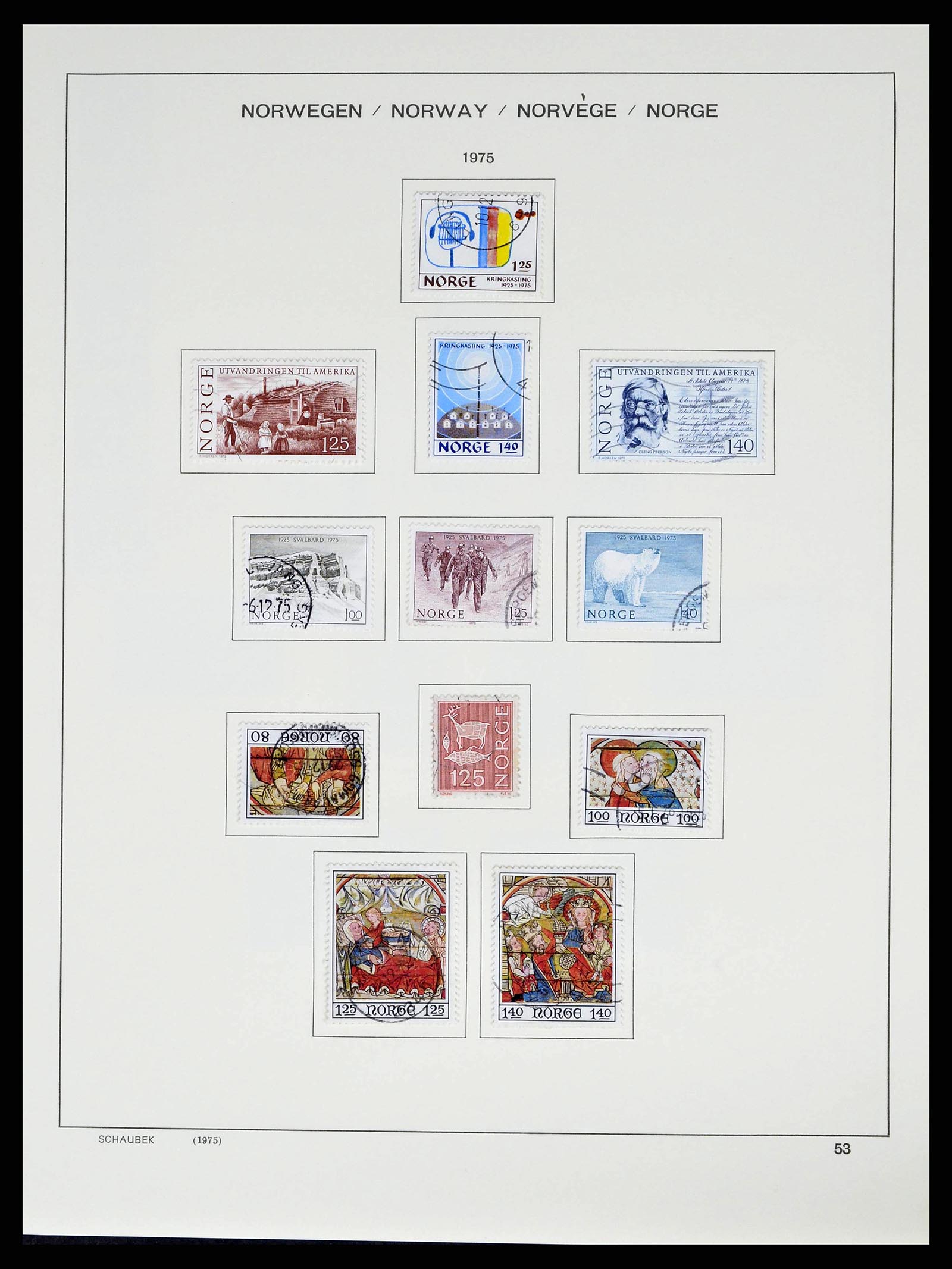 38549 0055 - Postzegelverzameling 38549 Noorwegen 1855-2018!