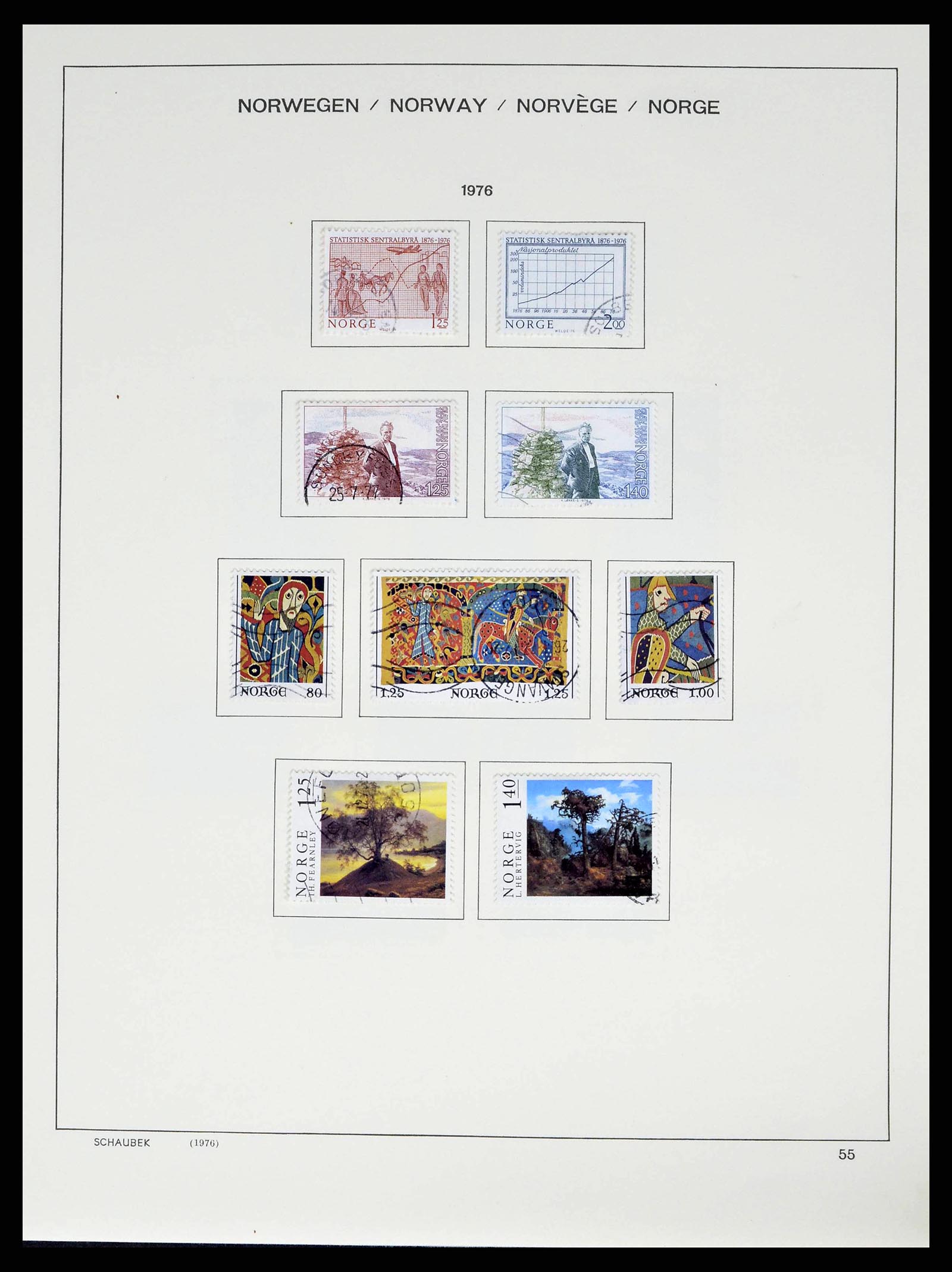 38549 0057 - Postzegelverzameling 38549 Noorwegen 1855-2018!