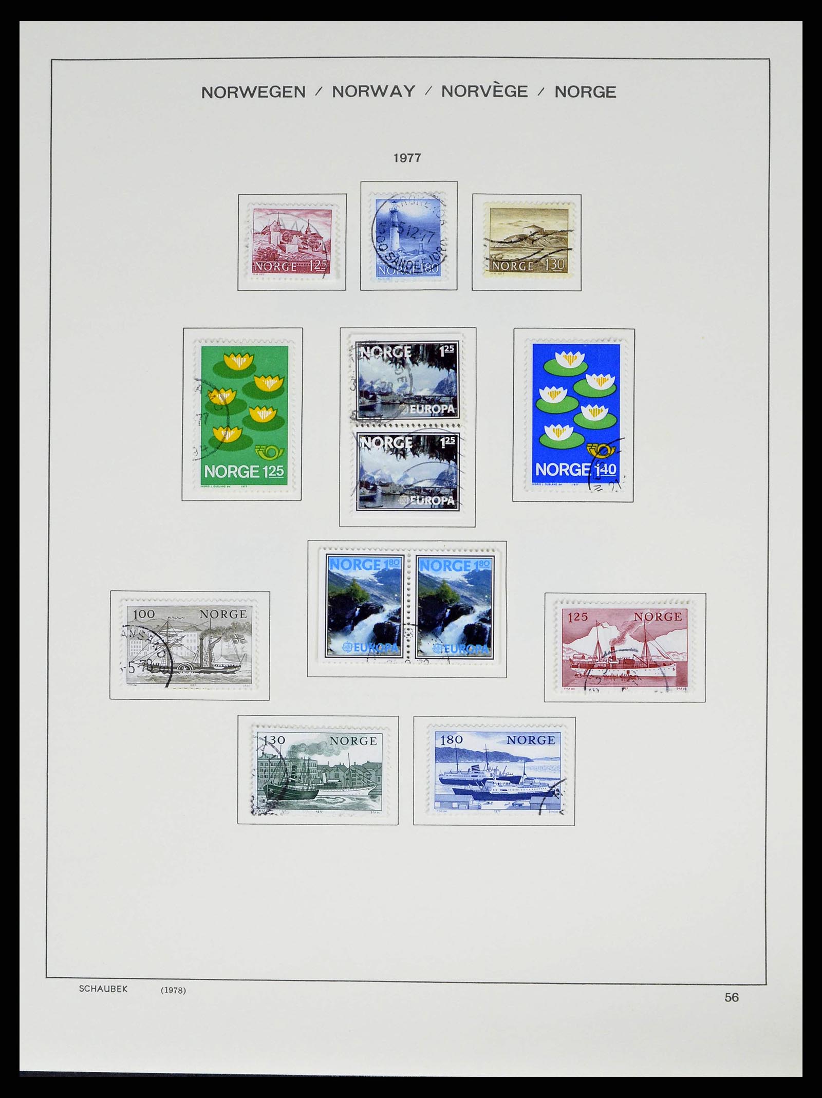 38549 0058 - Postzegelverzameling 38549 Noorwegen 1855-2018!