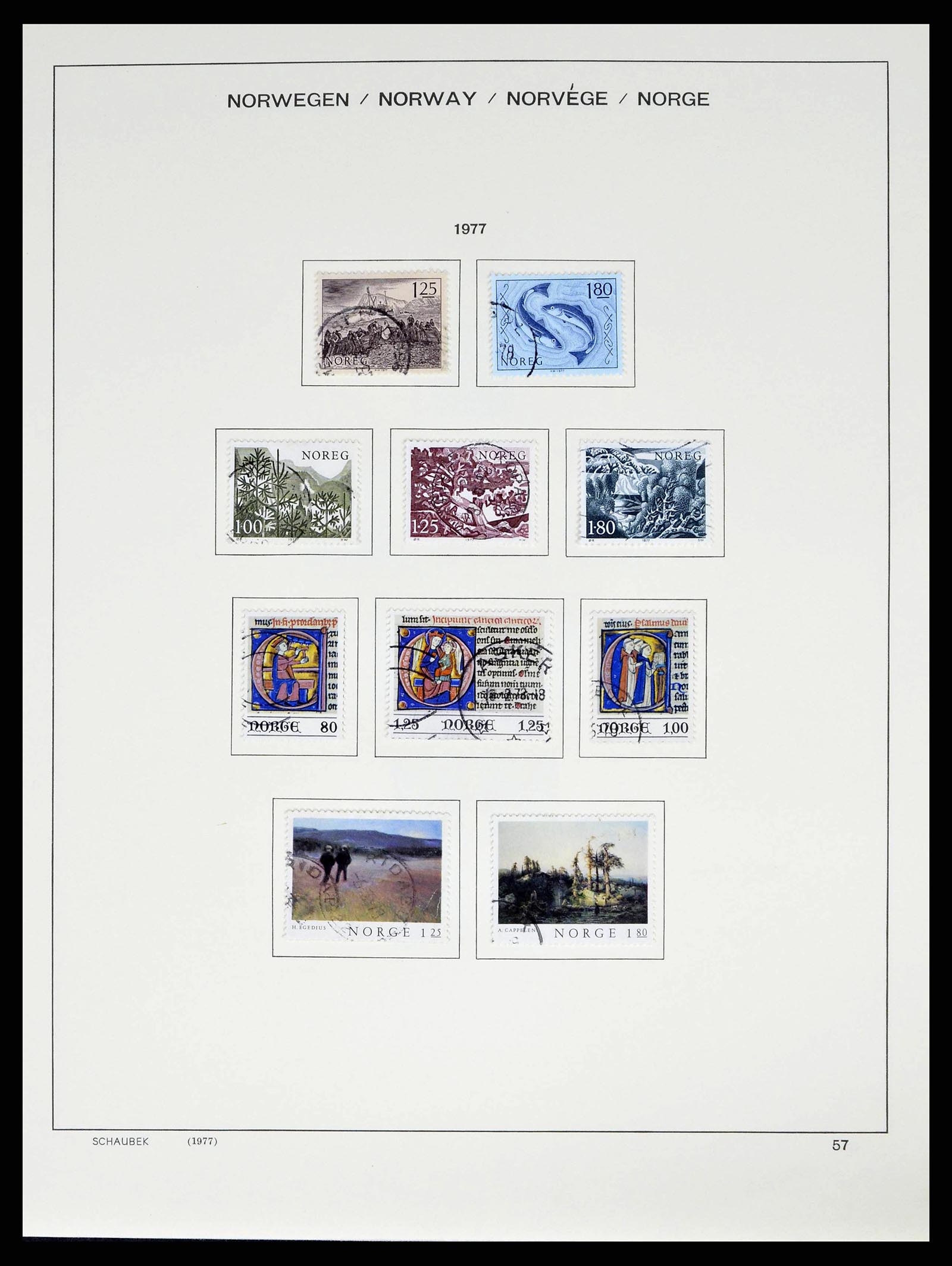 38549 0059 - Postzegelverzameling 38549 Noorwegen 1855-2018!