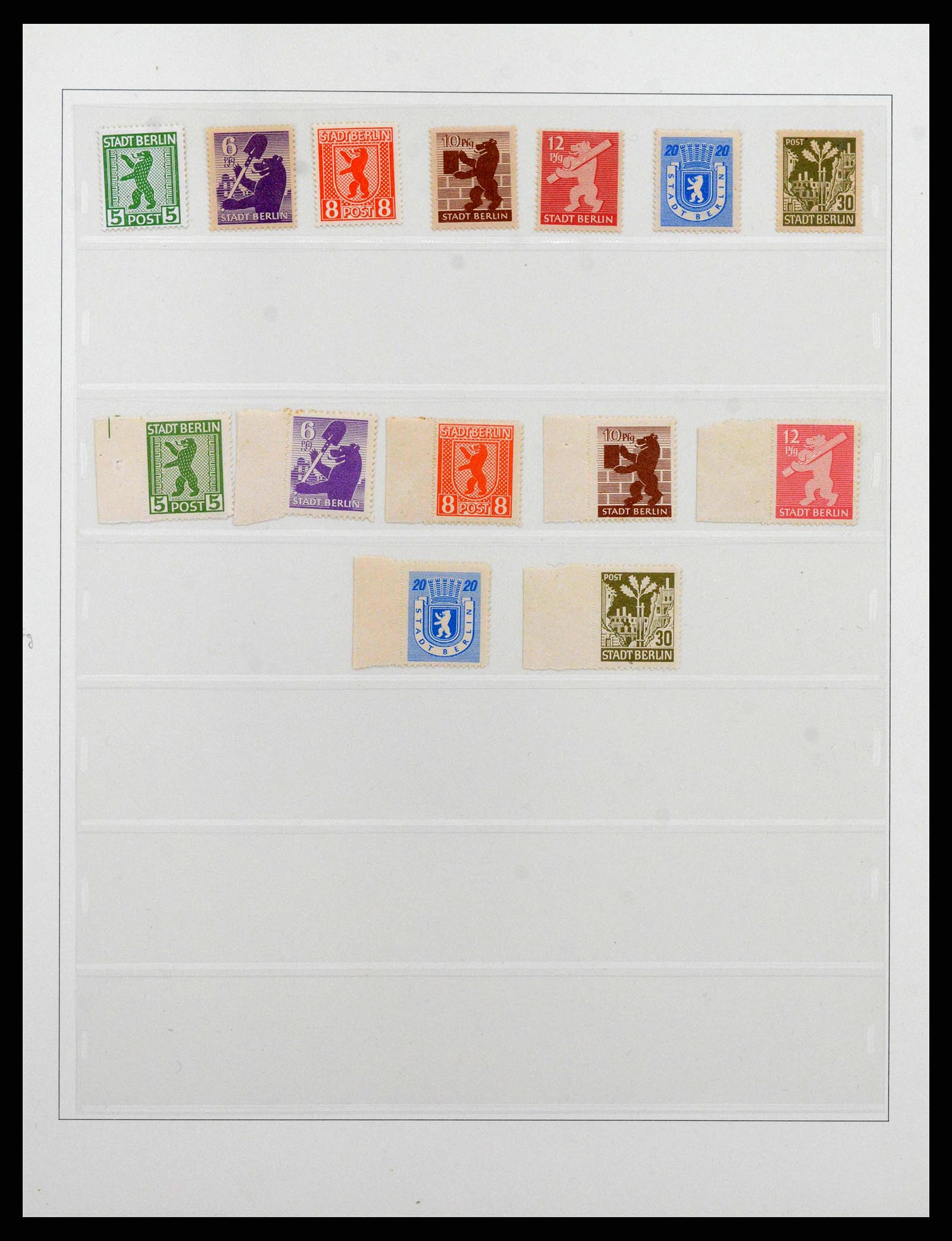 38550 0002 - Postzegelverzameling 38550 Sovjet Zone 1945-1949.