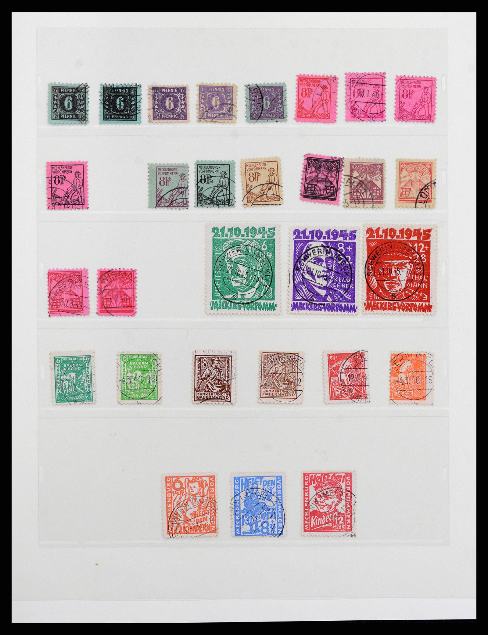 38550 0003 - Postzegelverzameling 38550 Sovjet Zone 1945-1949.