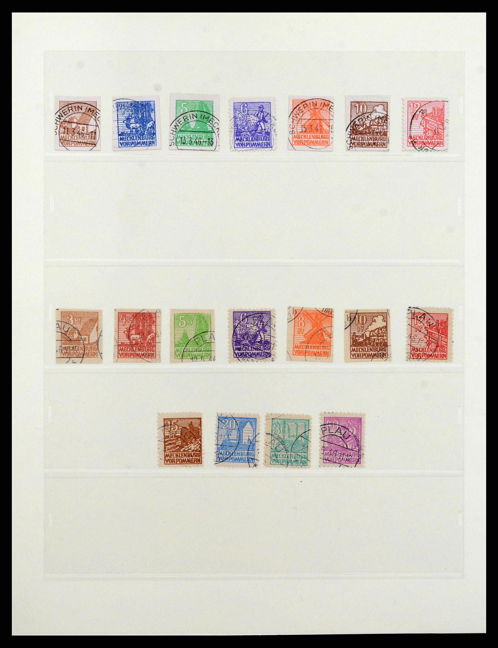 38550 0005 - Postzegelverzameling 38550 Sovjet Zone 1945-1949.
