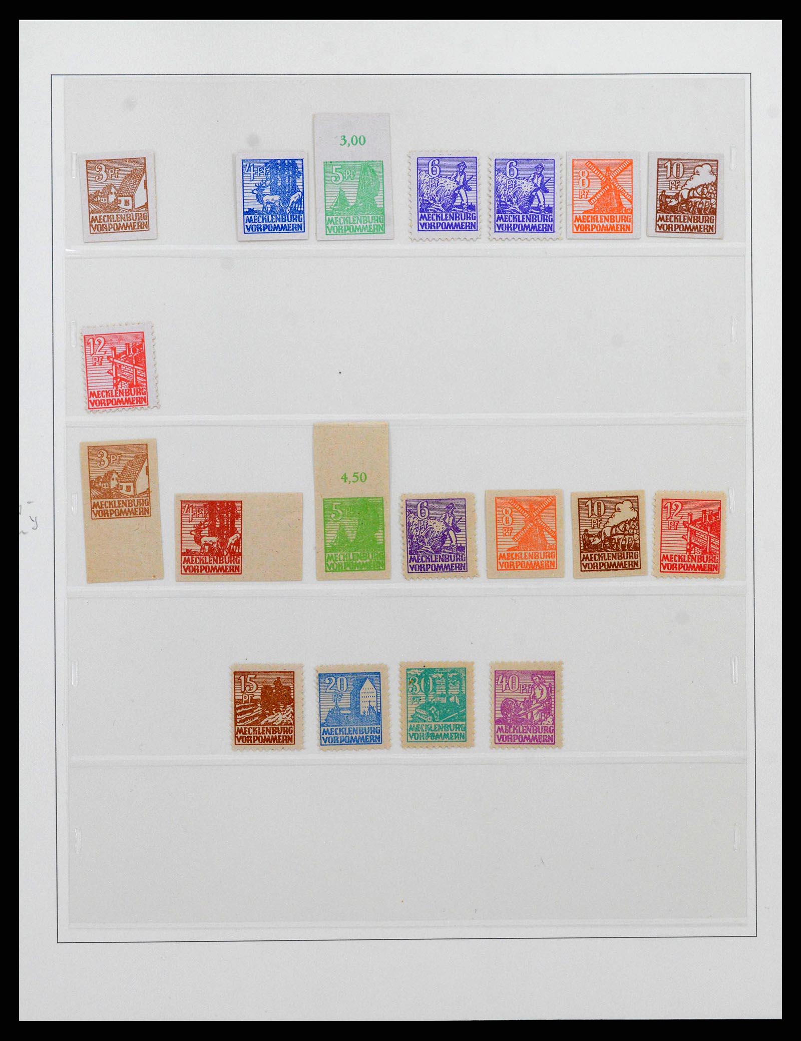38550 0006 - Postzegelverzameling 38550 Sovjet Zone 1945-1949.