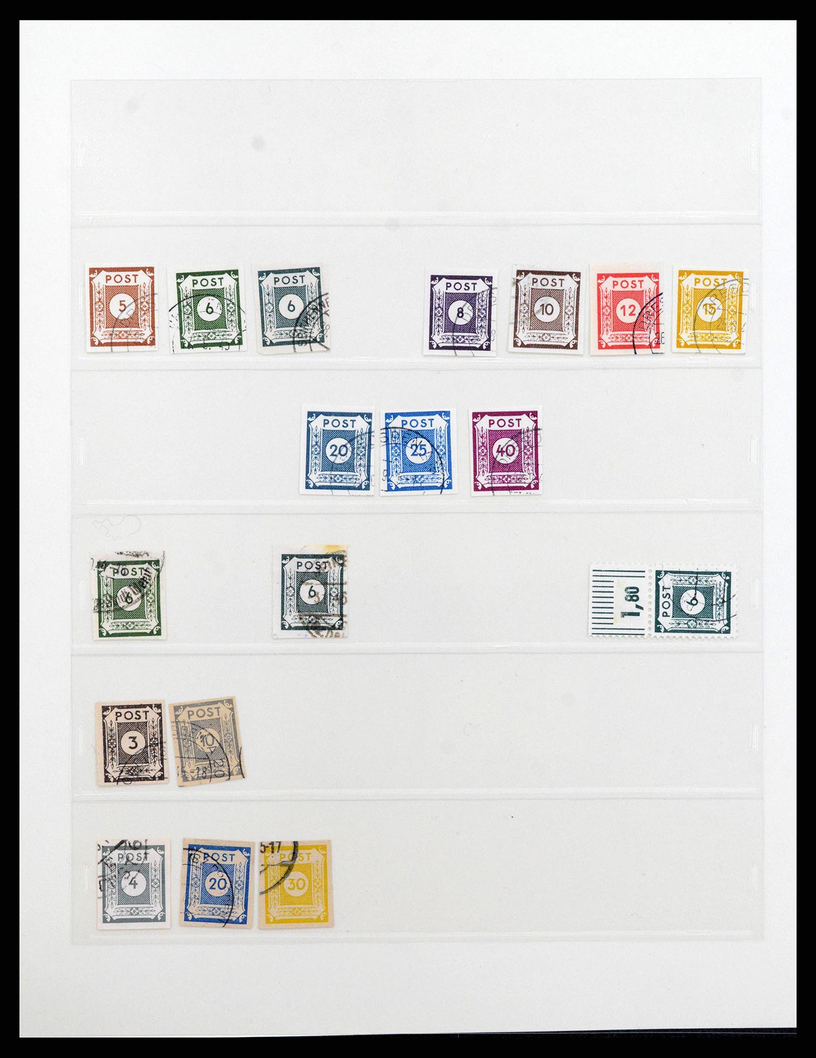 38550 0007 - Postzegelverzameling 38550 Sovjet Zone 1945-1949.