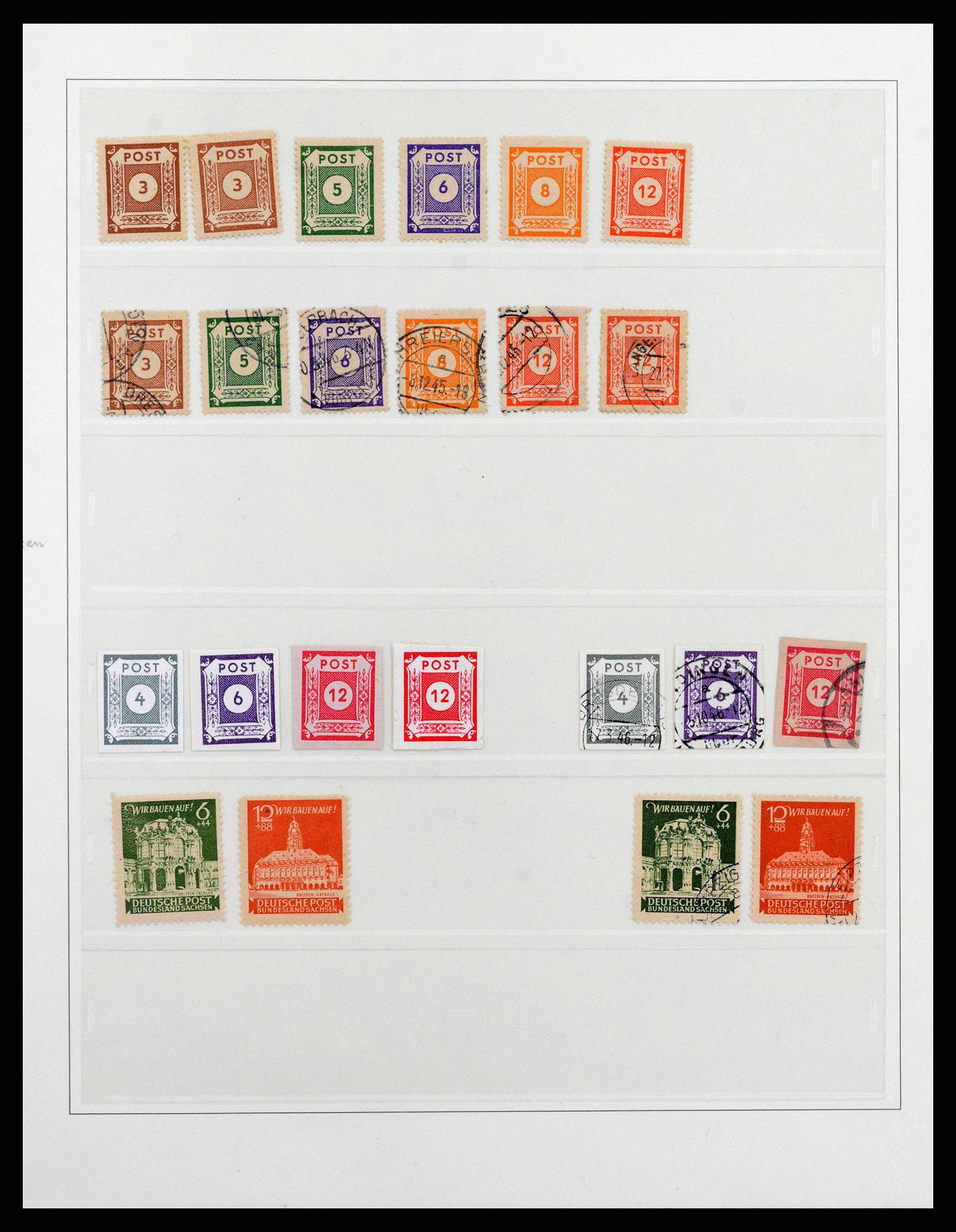38550 0009 - Postzegelverzameling 38550 Sovjet Zone 1945-1949.